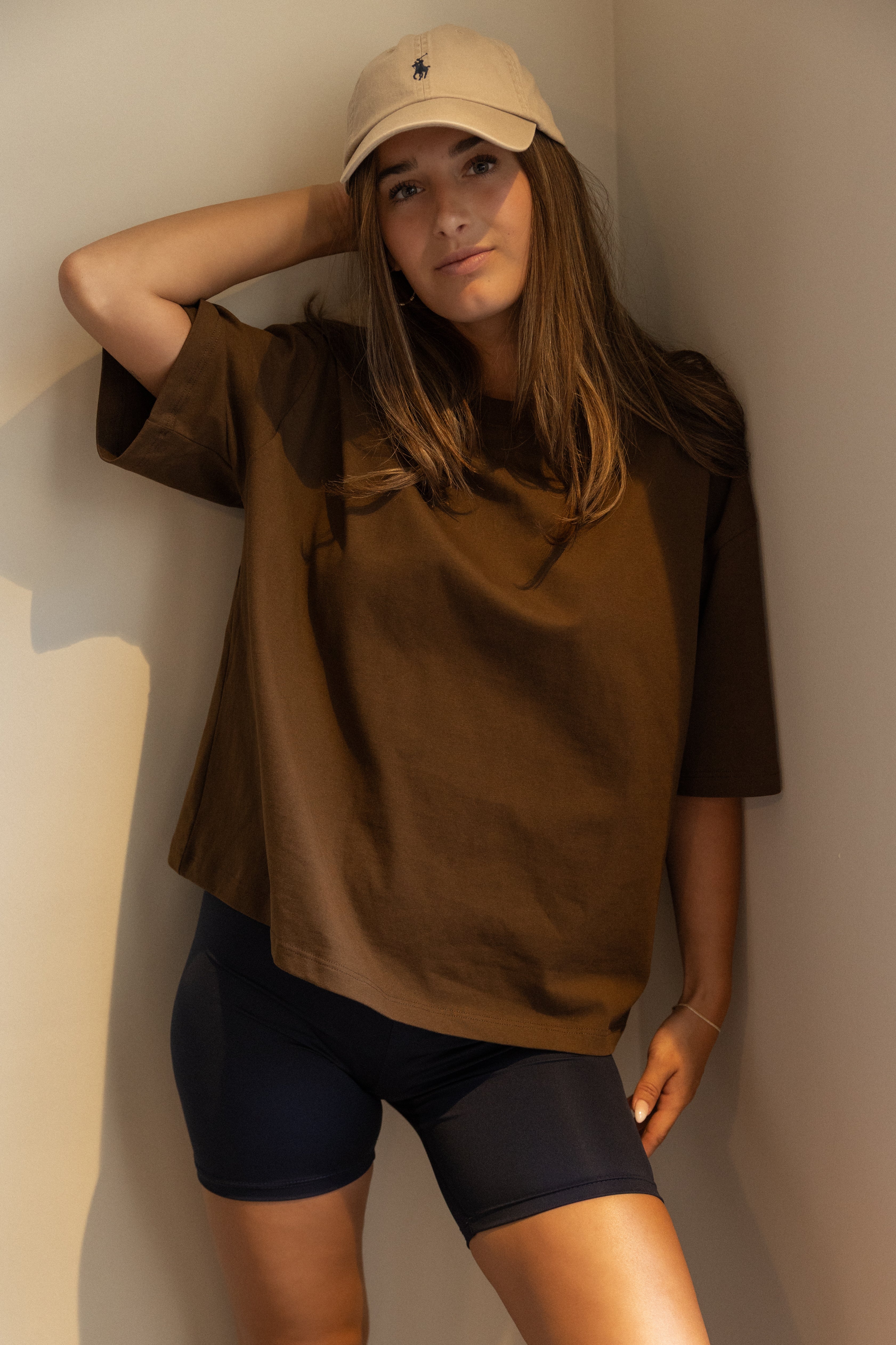 BASIC COTTON TEE CHOCO