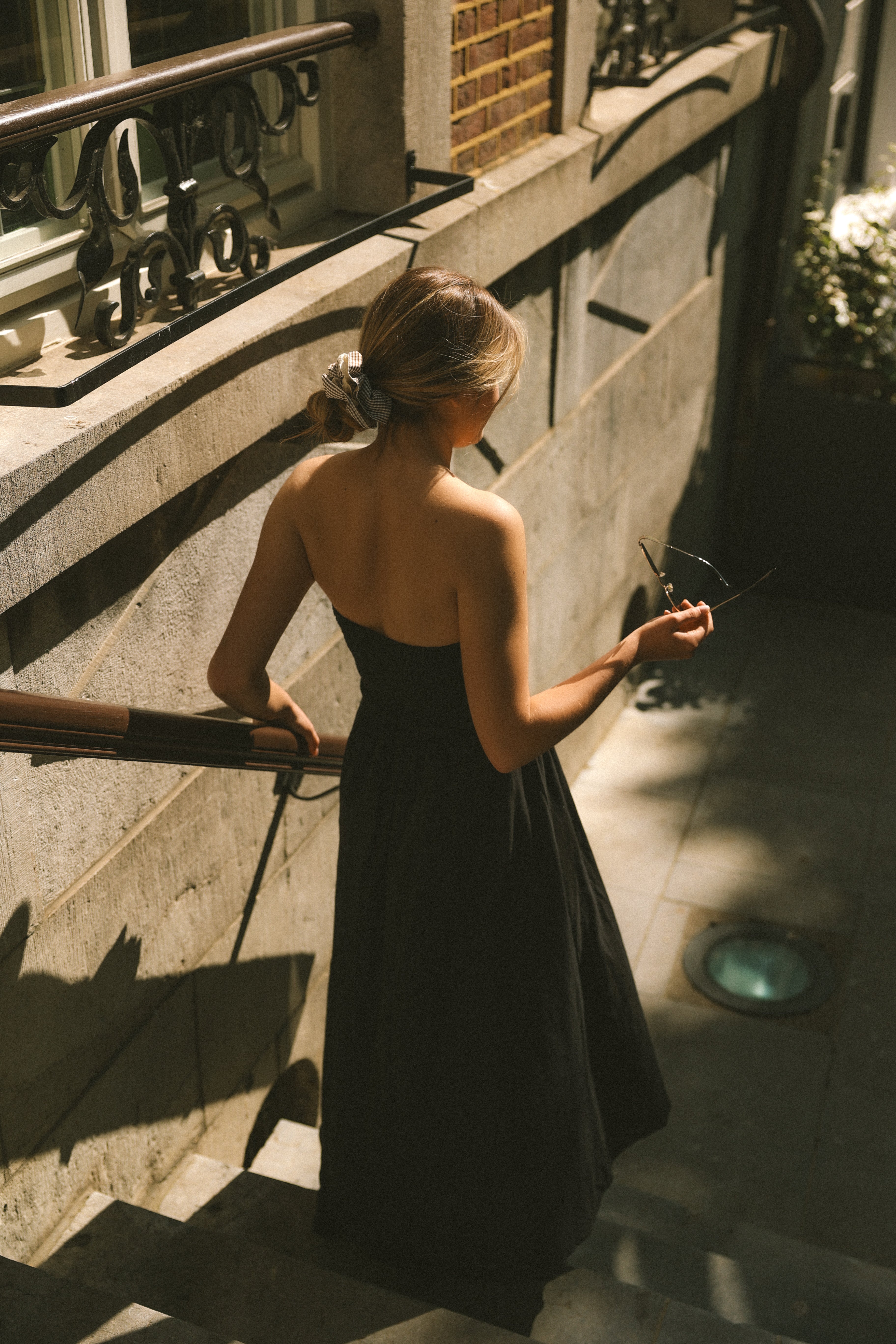 STRAPLESS MAXI DRESS BLACK