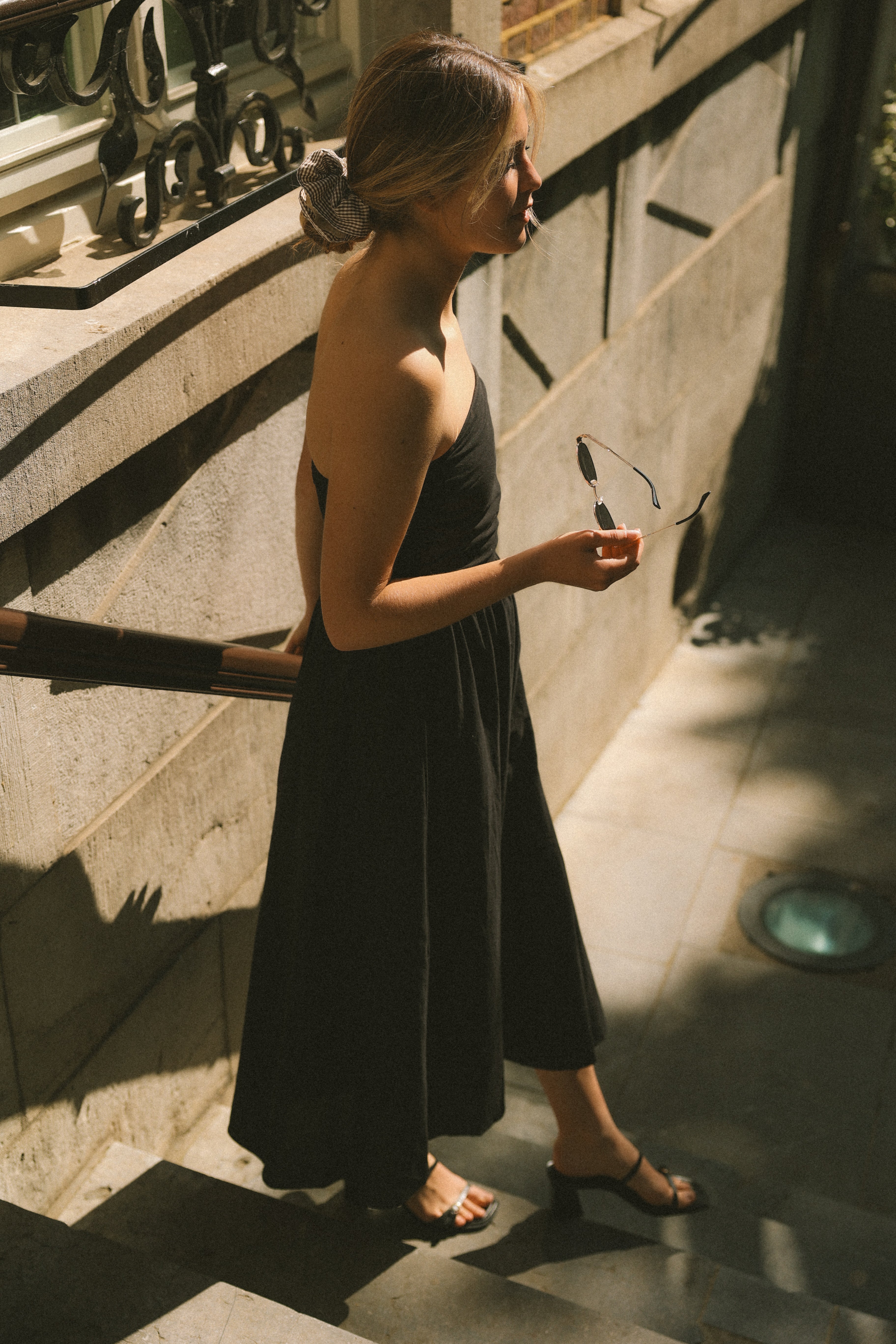 STRAPLESS MAXI DRESS BLACK