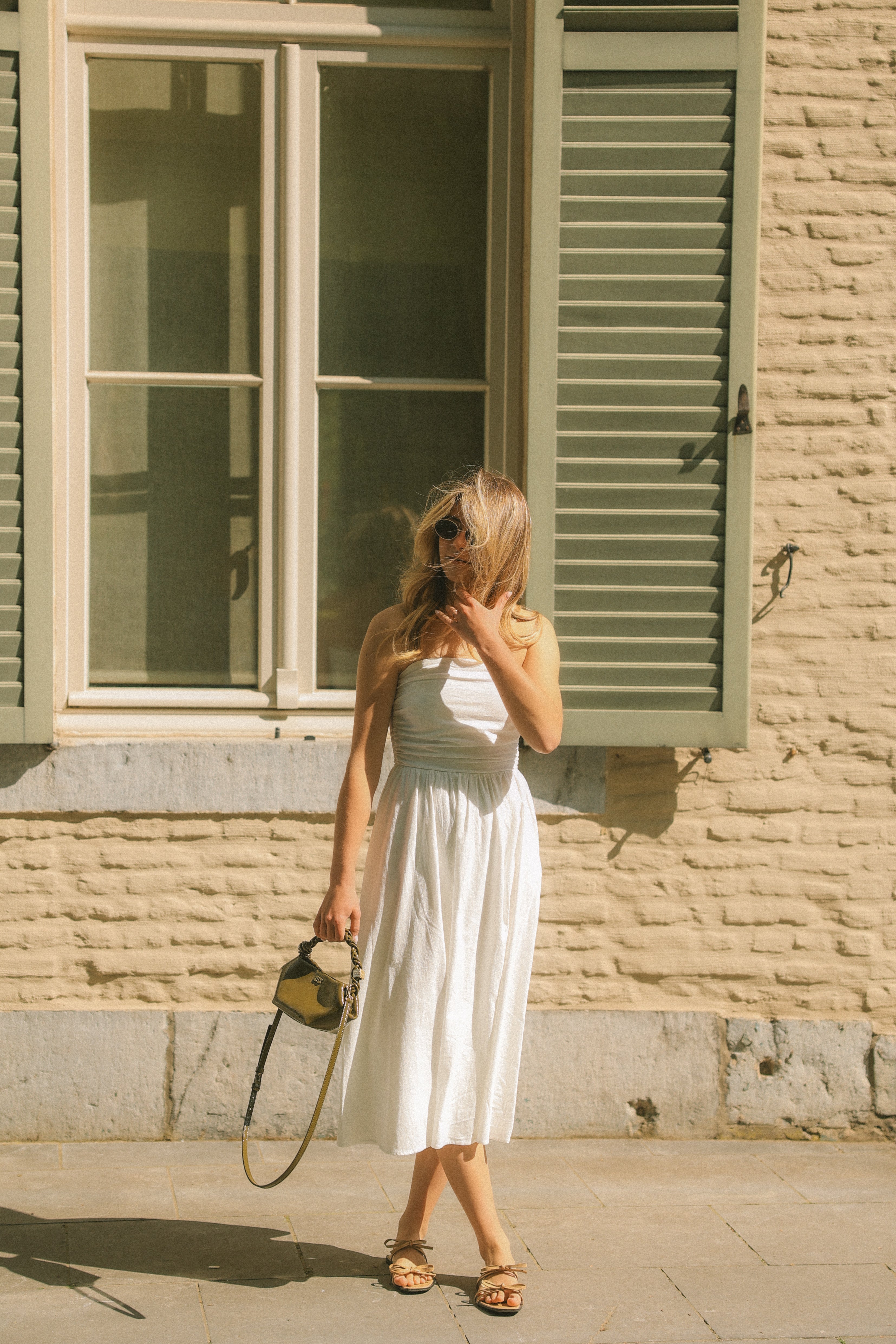 STRAPLESS MAXI DRESS WHITE