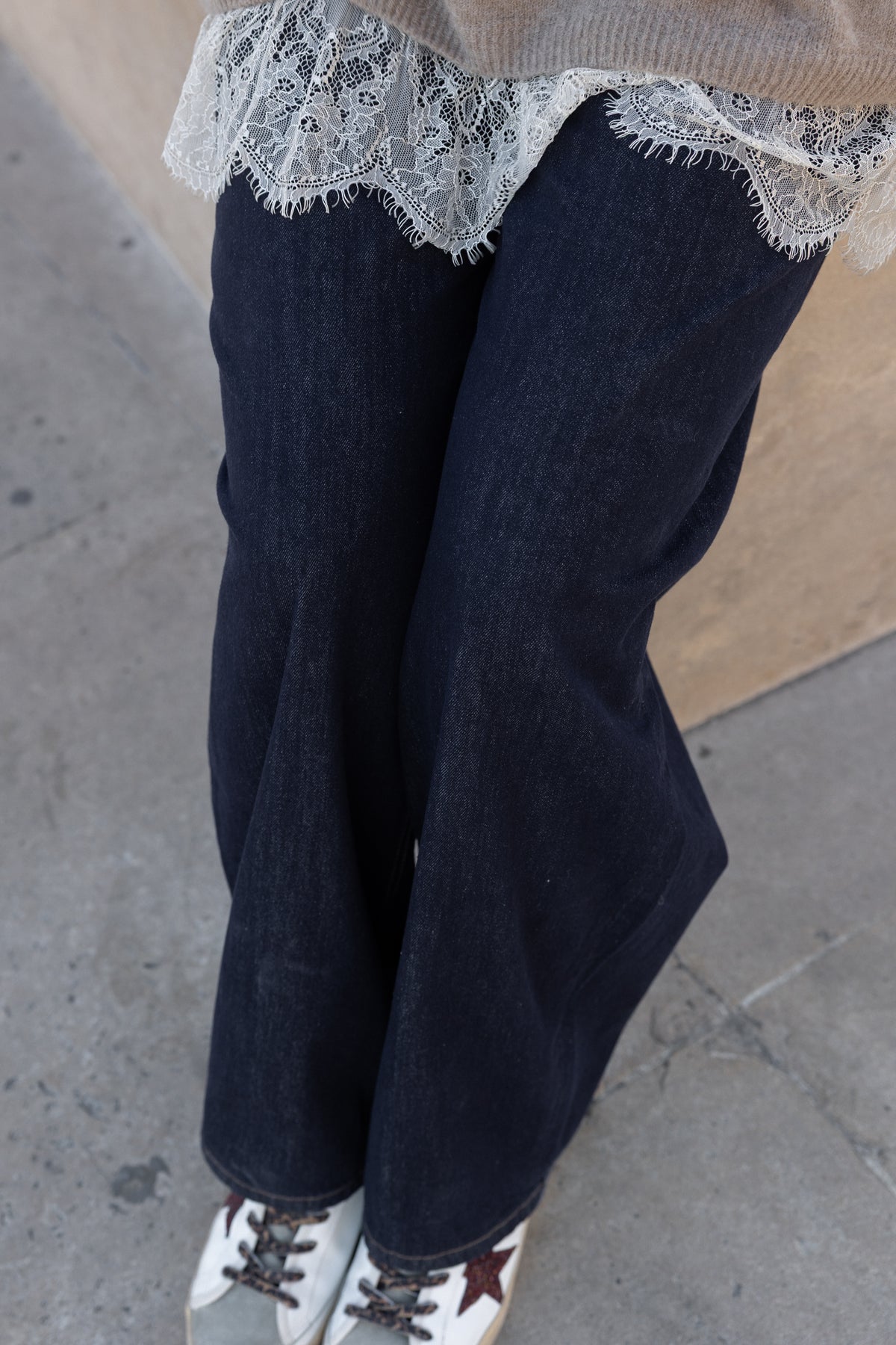 PRE-ORDER: LACE ALPACA SPENCER TAUPE