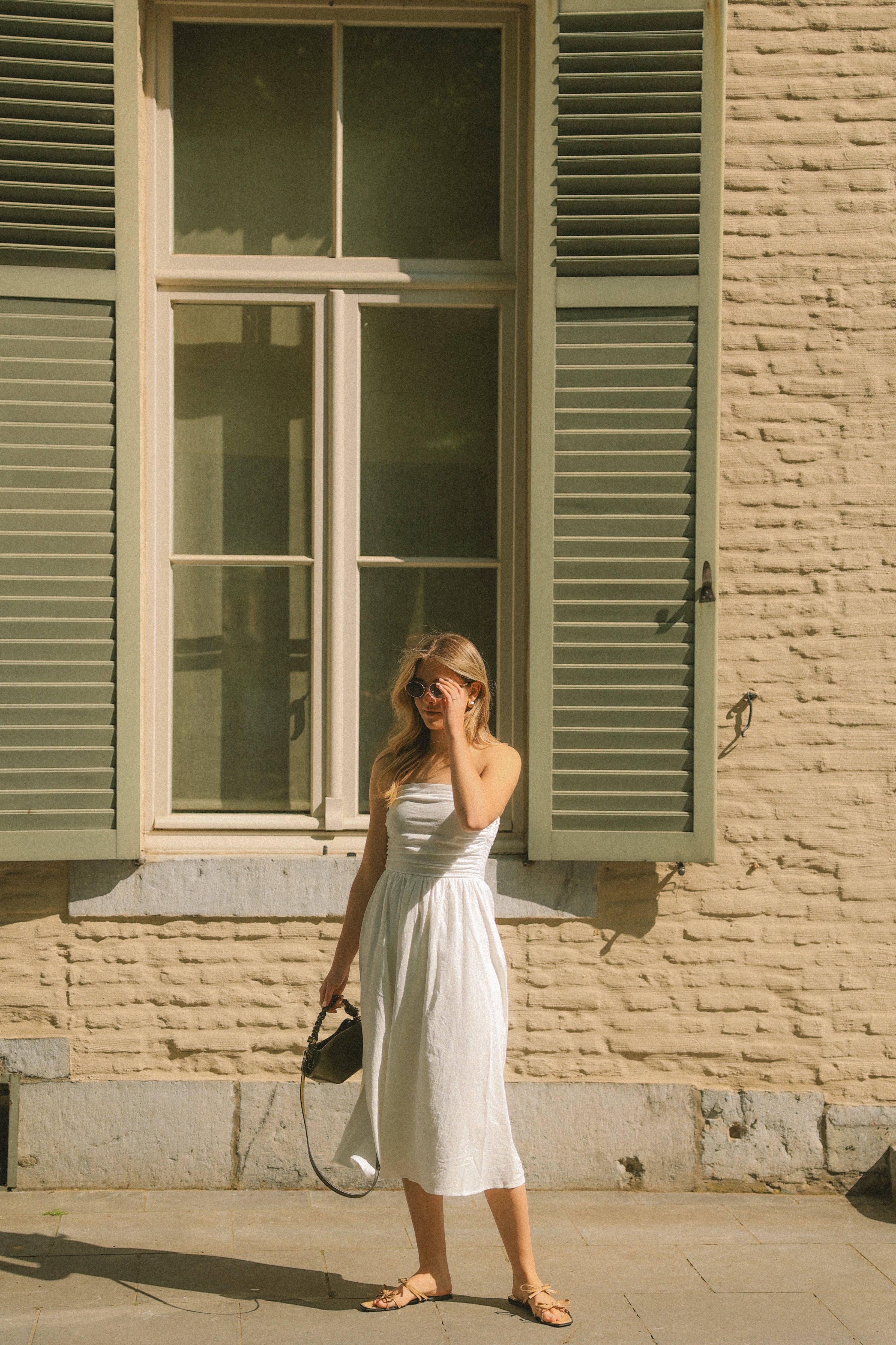 STRAPLESS MAXI DRESS WHITE