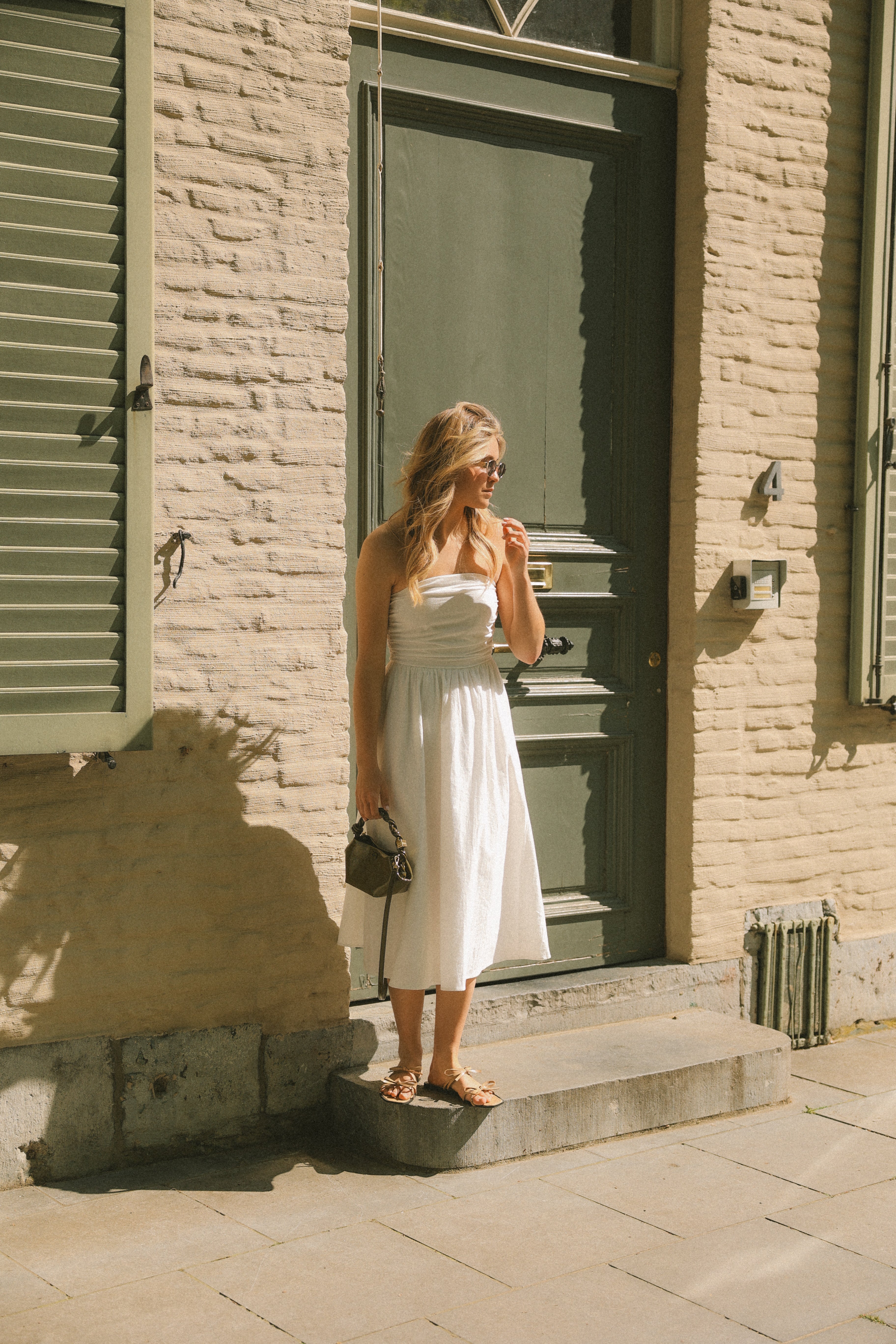 STRAPLESS MAXI DRESS WHITE