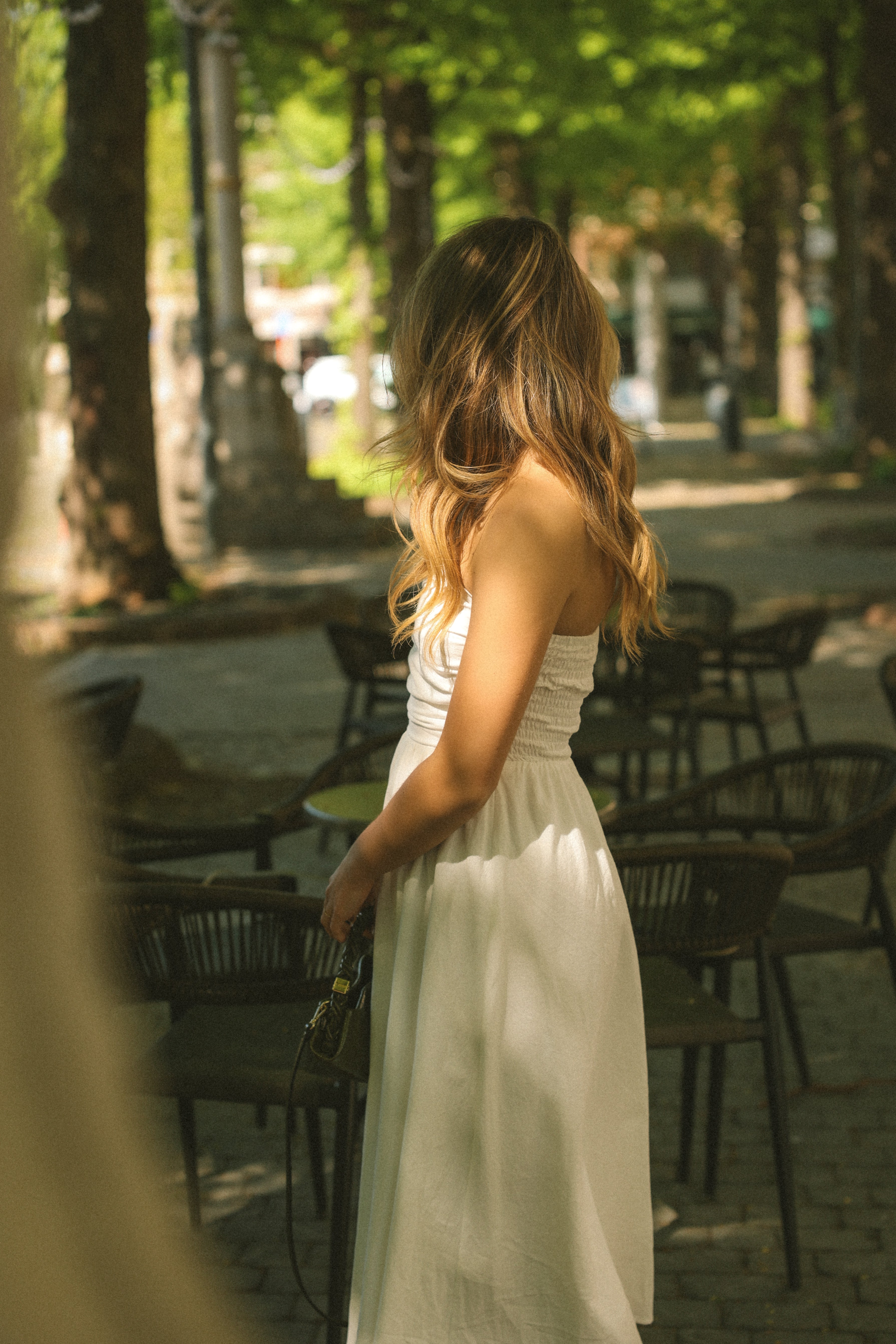 STRAPLESS MAXI DRESS WHITE