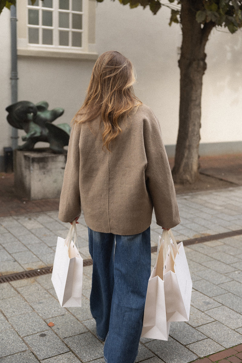 WOOL STELLA COAT TAUPE