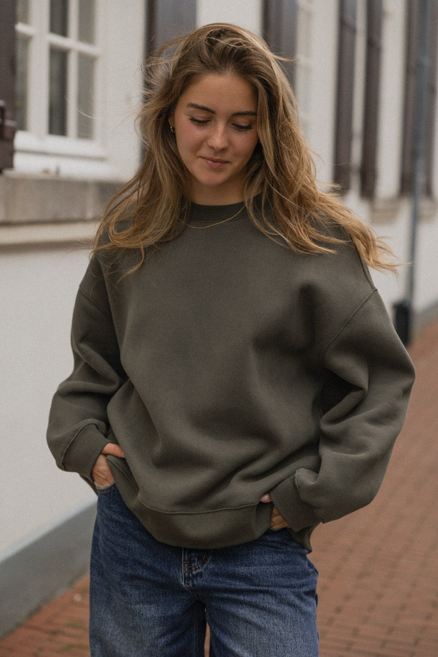 OVERSIZED KATE SWEATER KAKI