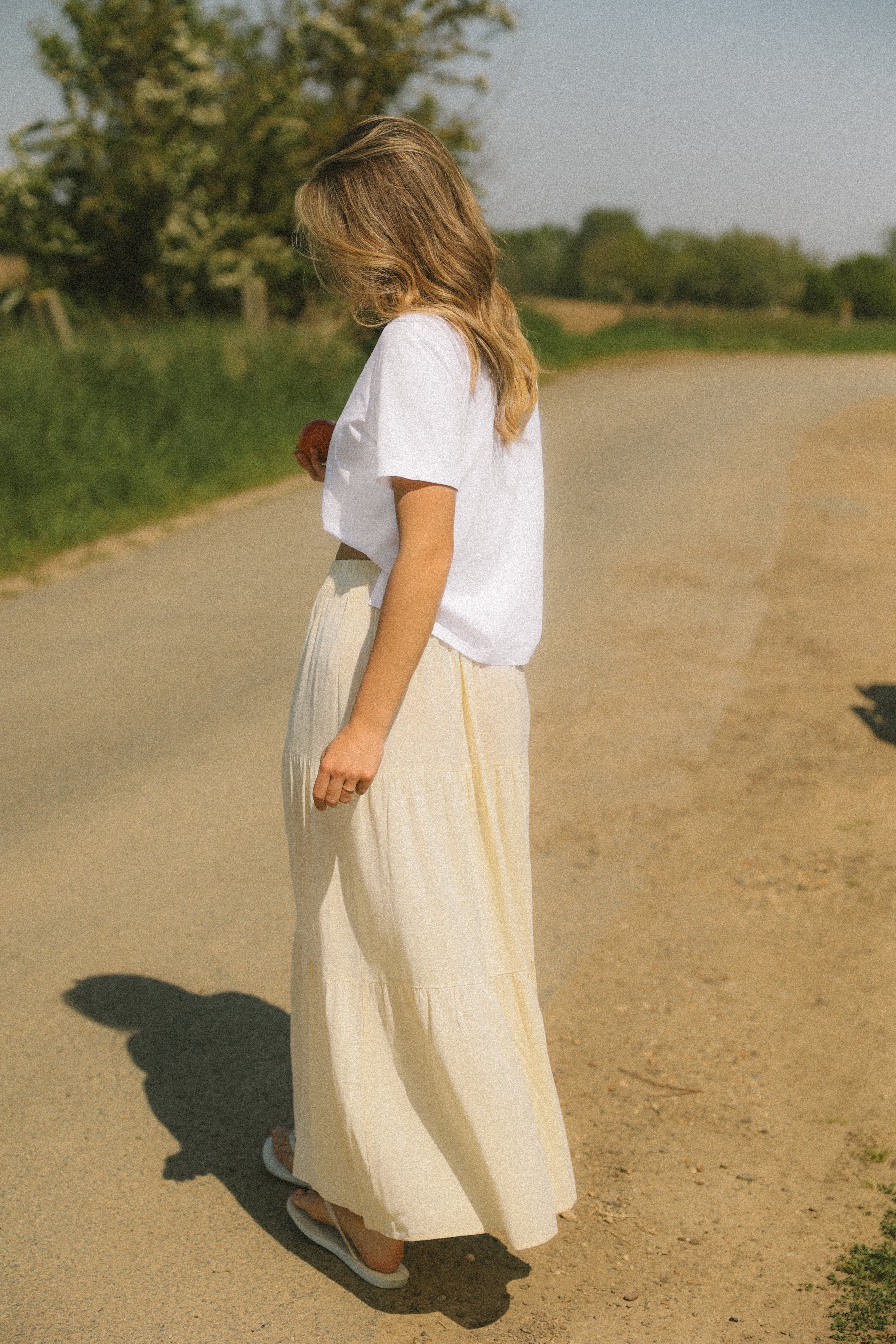 LINNEN MAXI SKIRT BUTTER YELLOW
