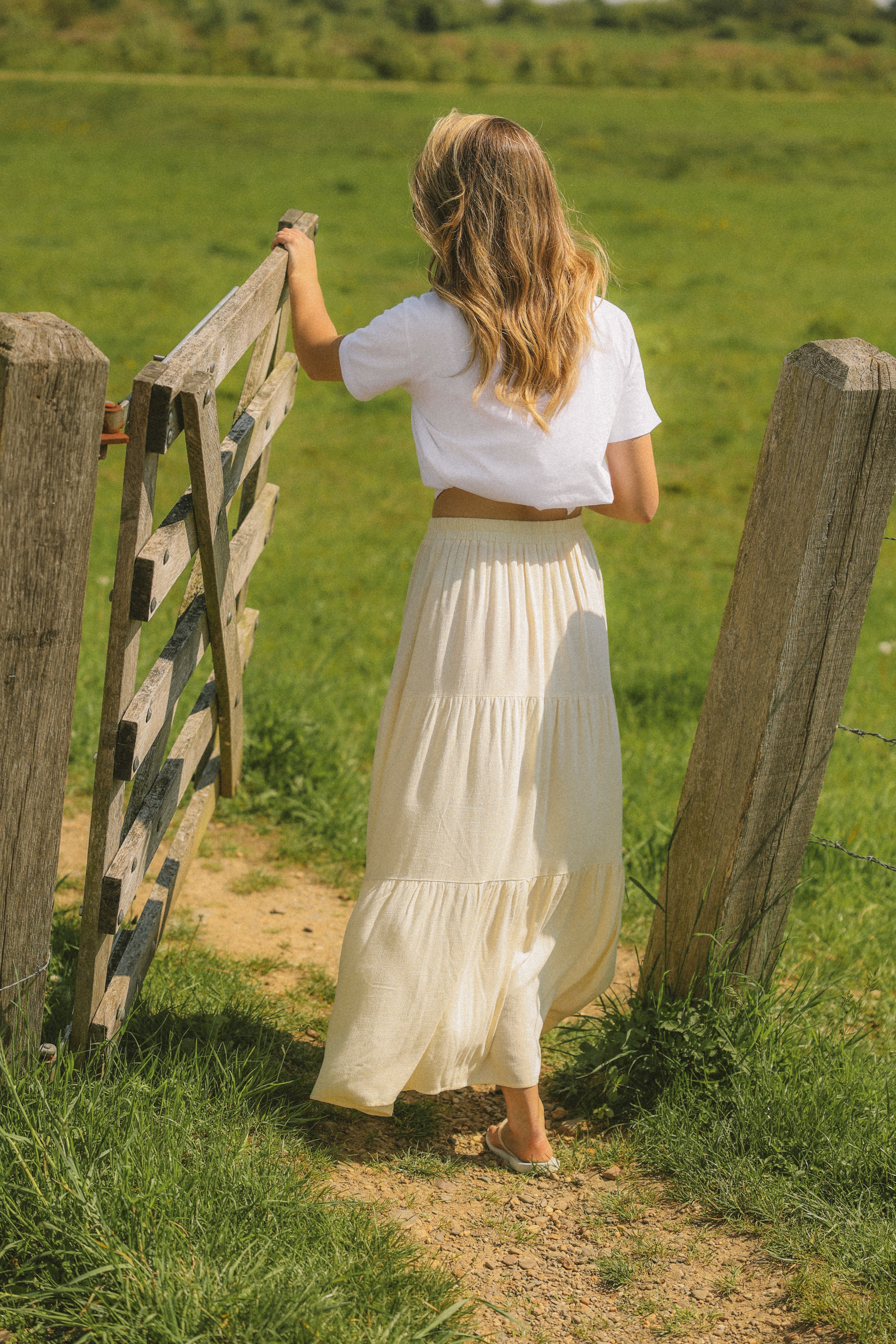 LINNEN MAXI SKIRT BUTTER YELLOW