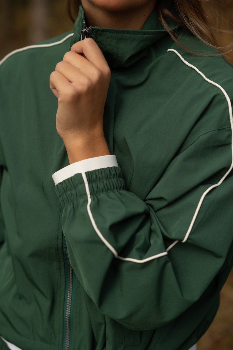 SPORTY BOMBER JACKET GREEN