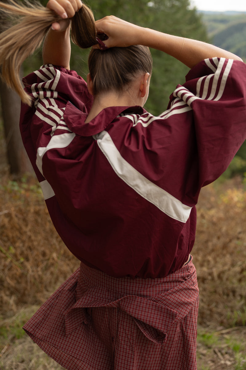 THE MOLLY BOMBER JACKET BORDEAUX