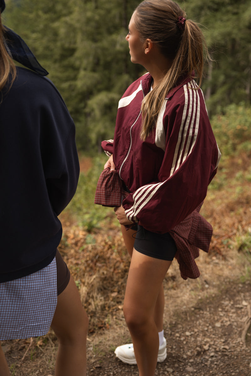 THE MOLLY BOMBER JACKET BORDEAUX