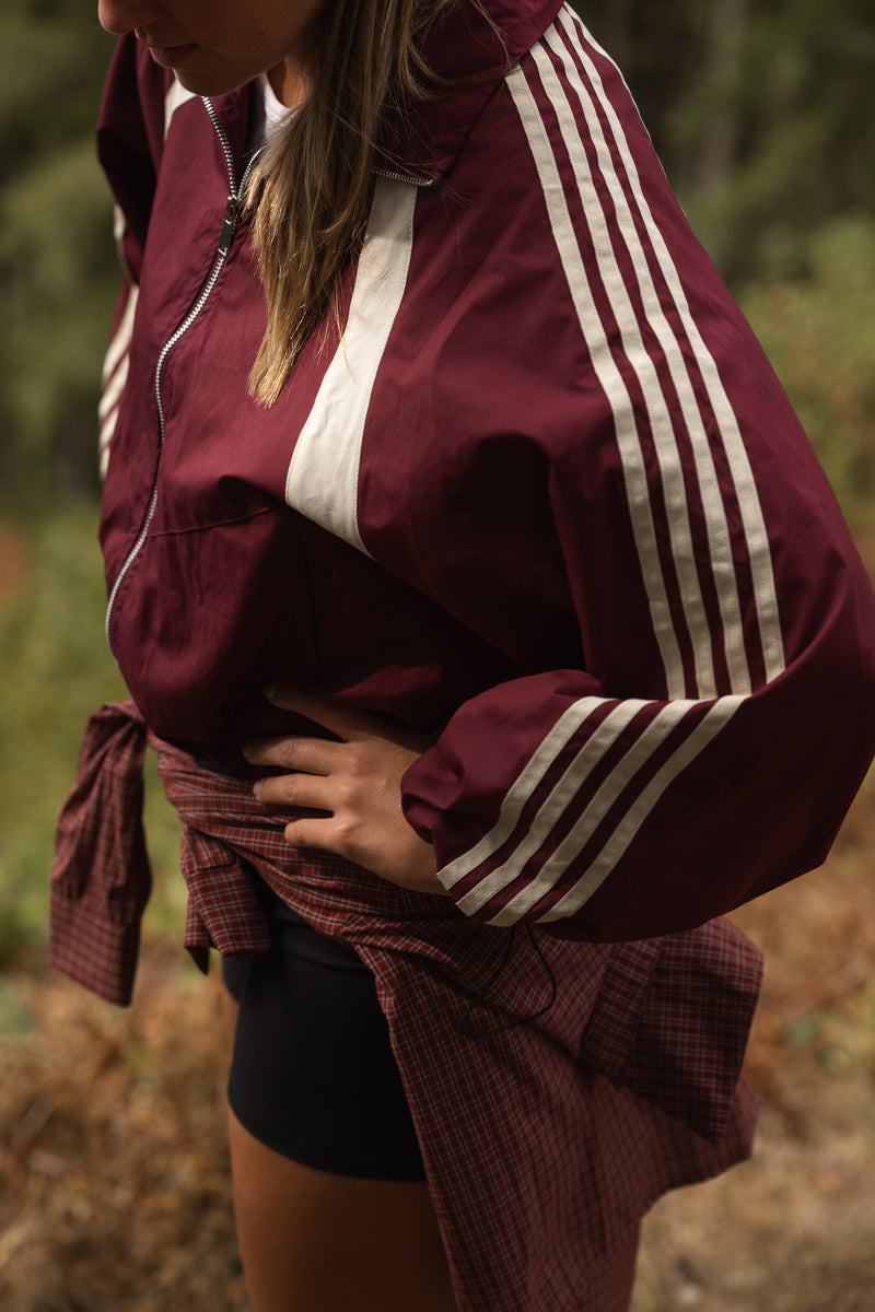 THE MOLLY BOMBER JACKET BORDEAUX