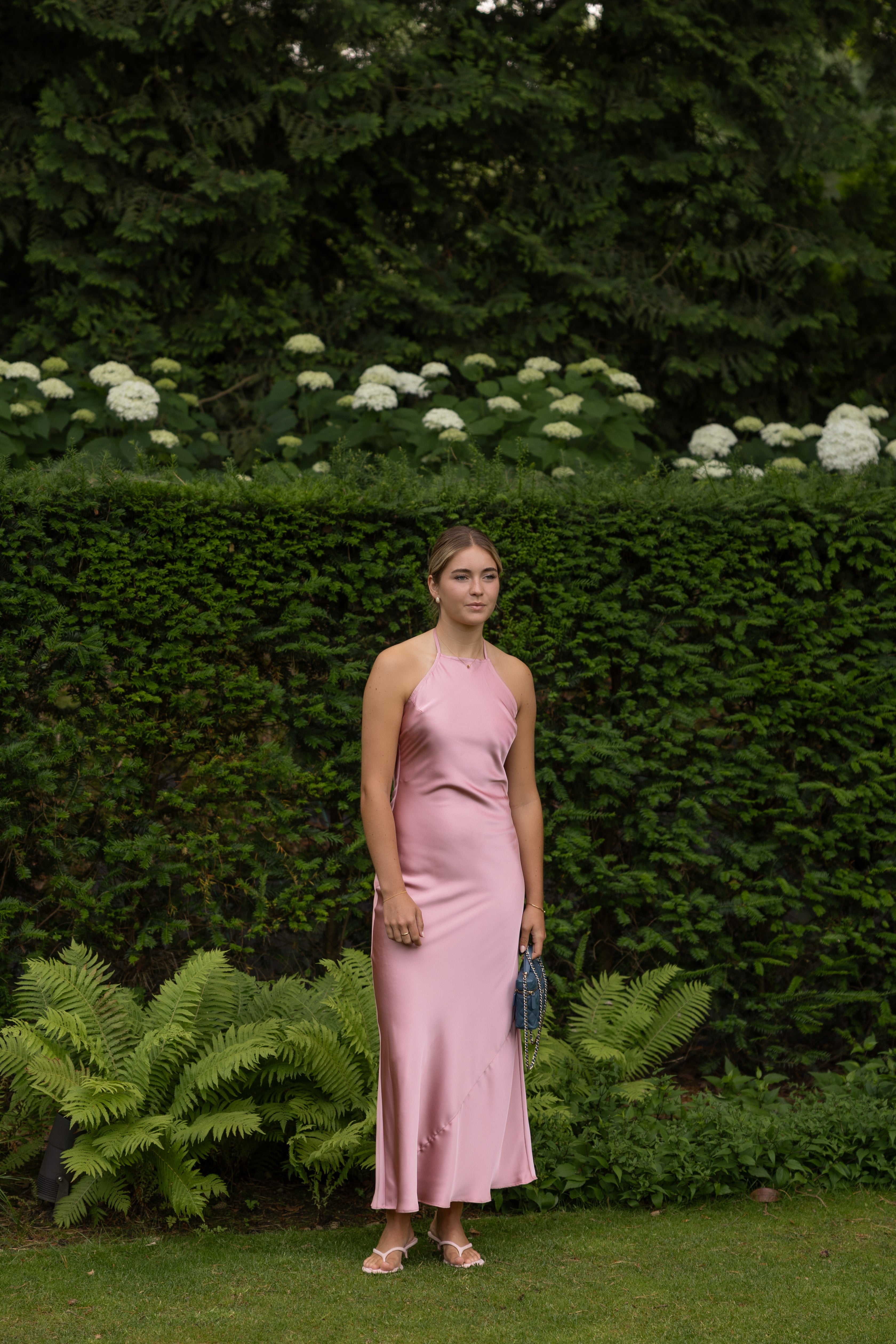THE SILKY OPEN BACK DRESS PINK