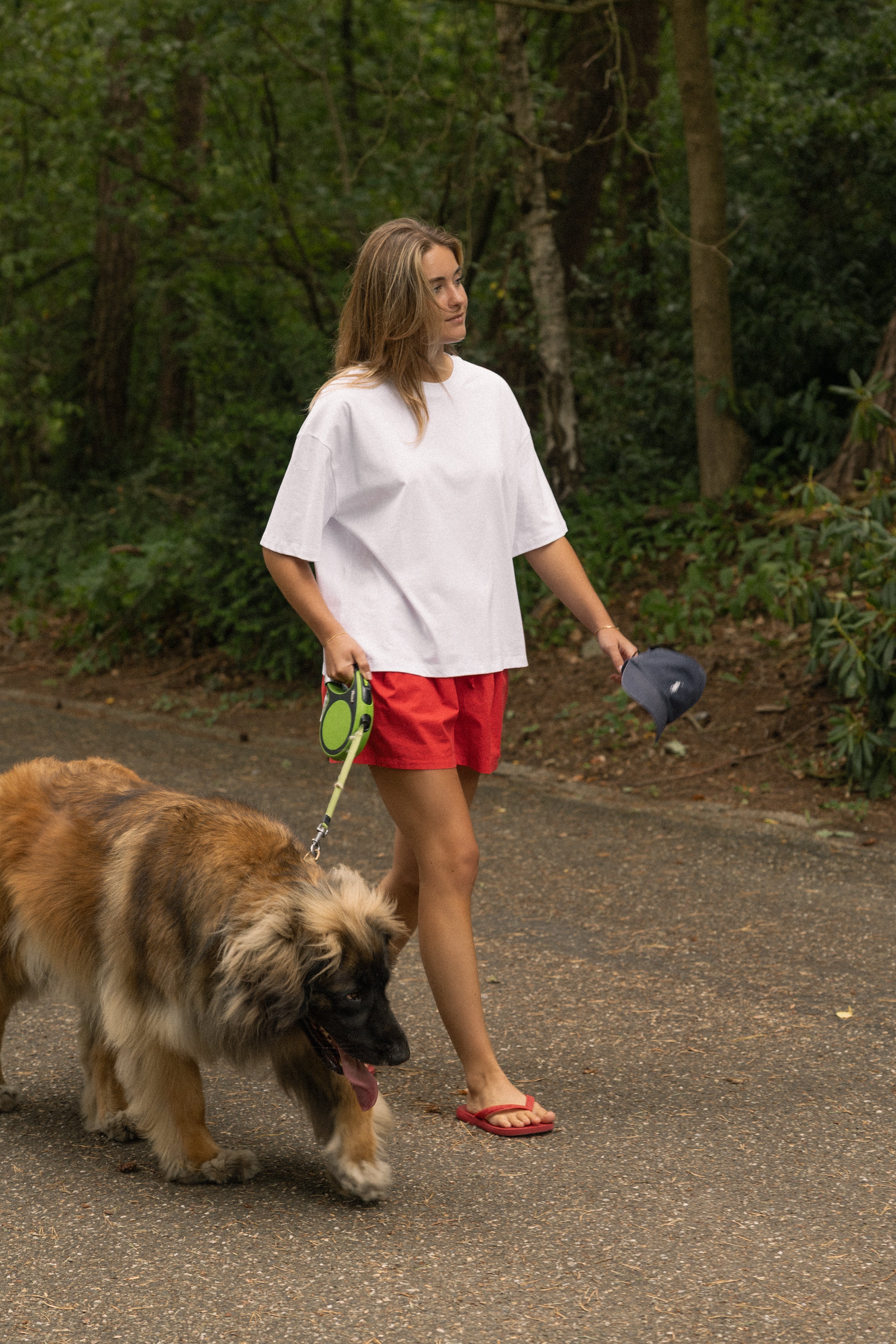 COTTON BASIC SHORT RED