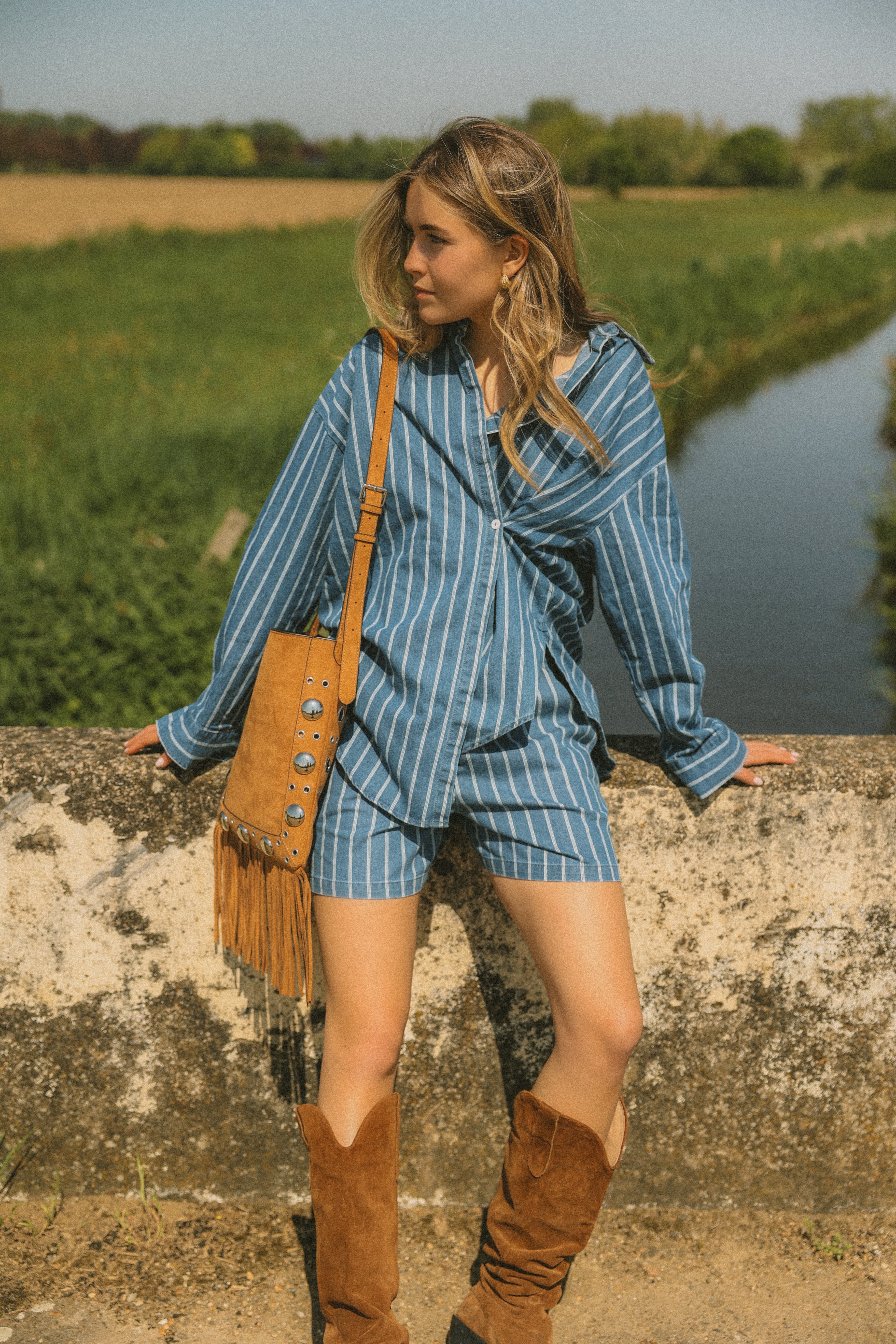 OVERSIZED STRIPED LAUREN SHIRT