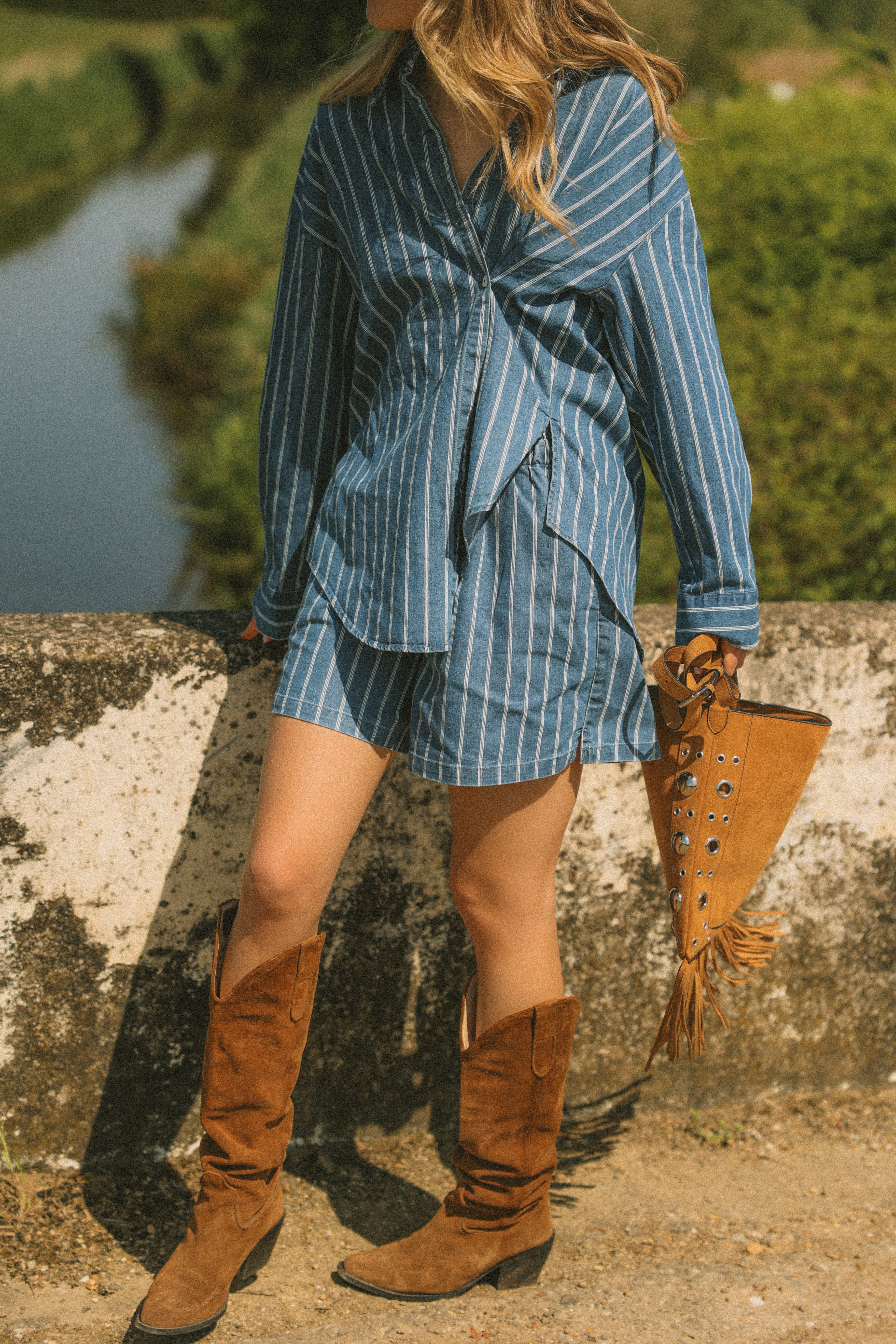 OVERSIZED STRIPED LAUREN SHIRT