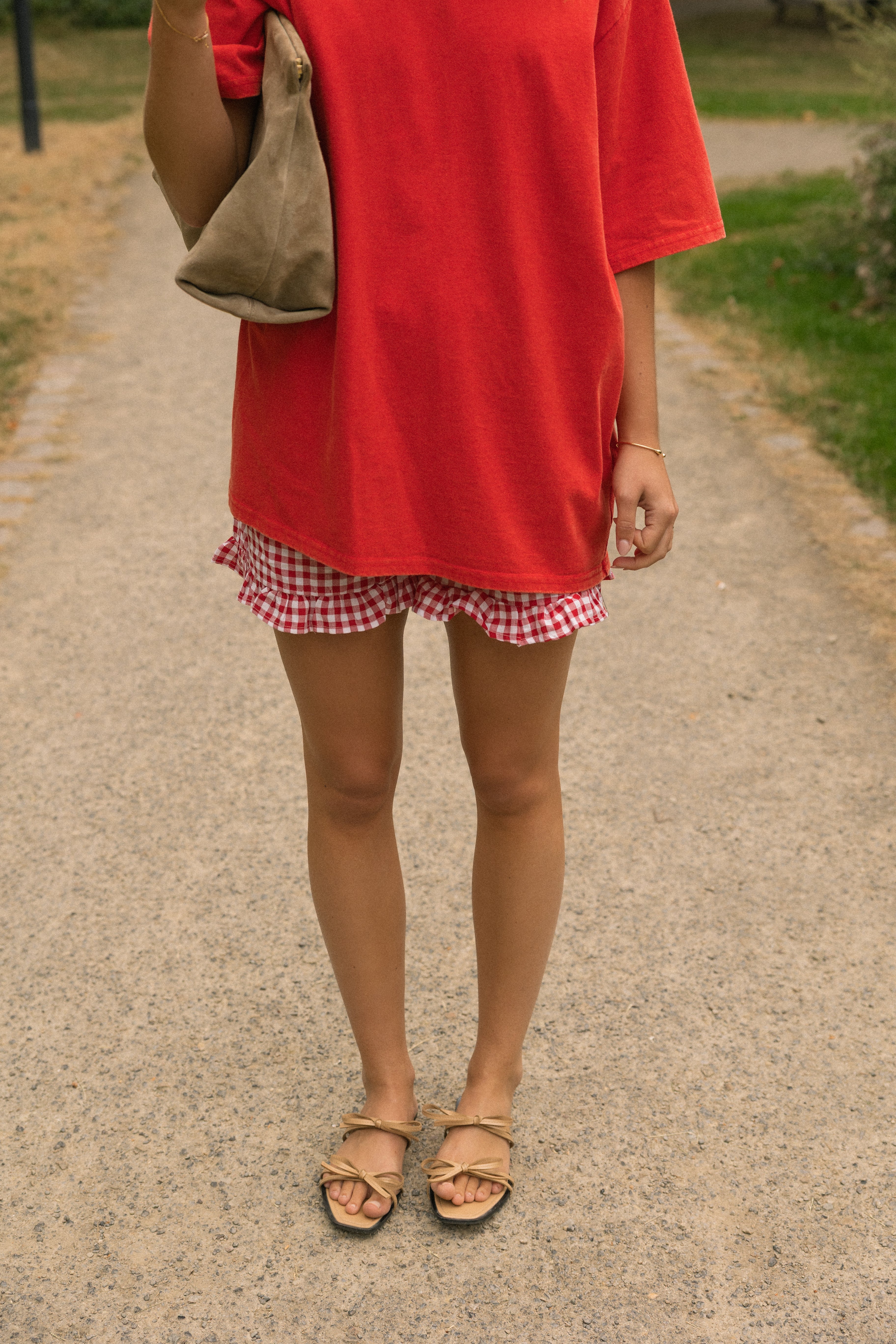 OVERSIZED MABEL TEE RED