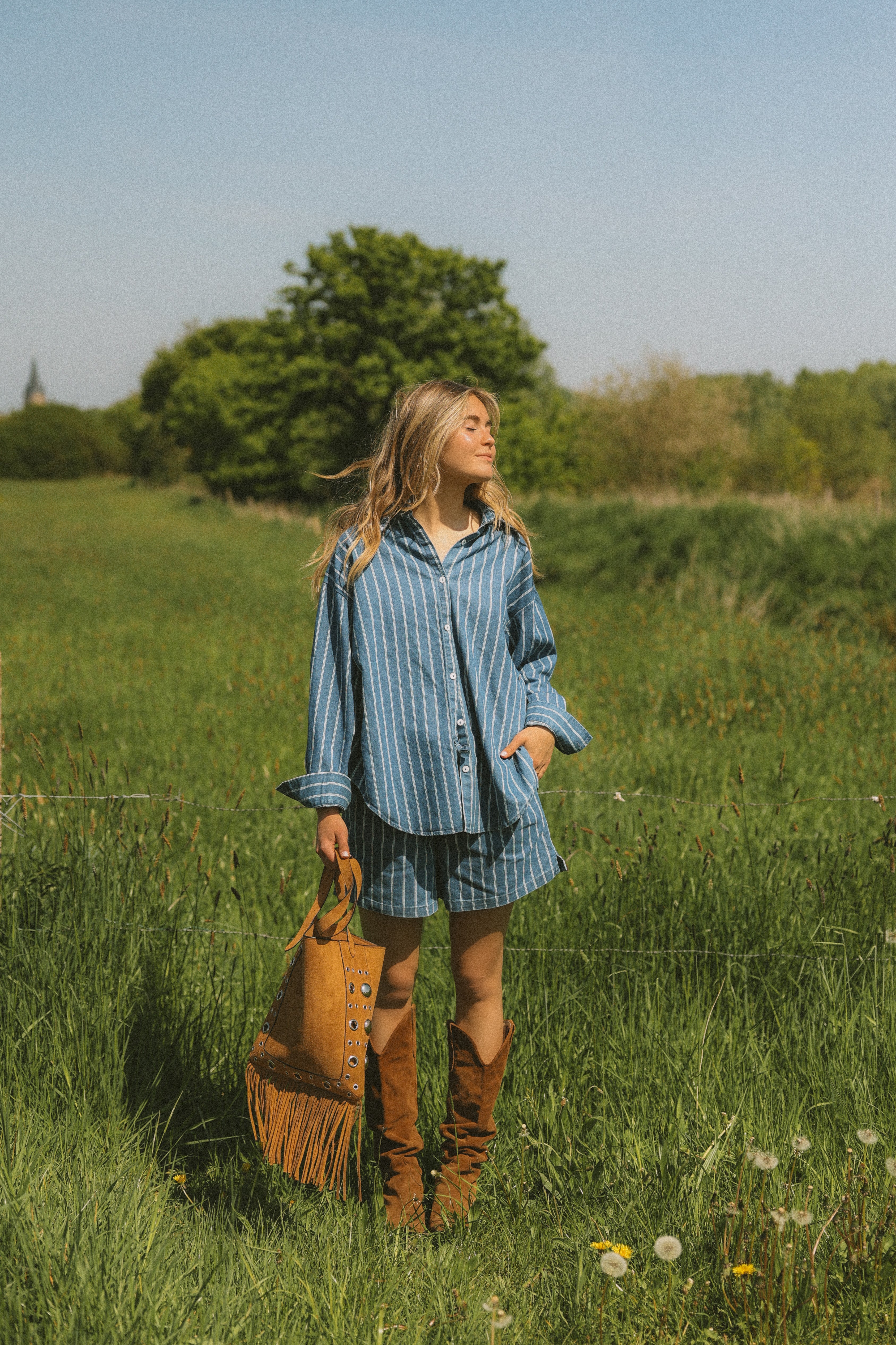 OVERSIZED STRIPED LAUREN SHIRT