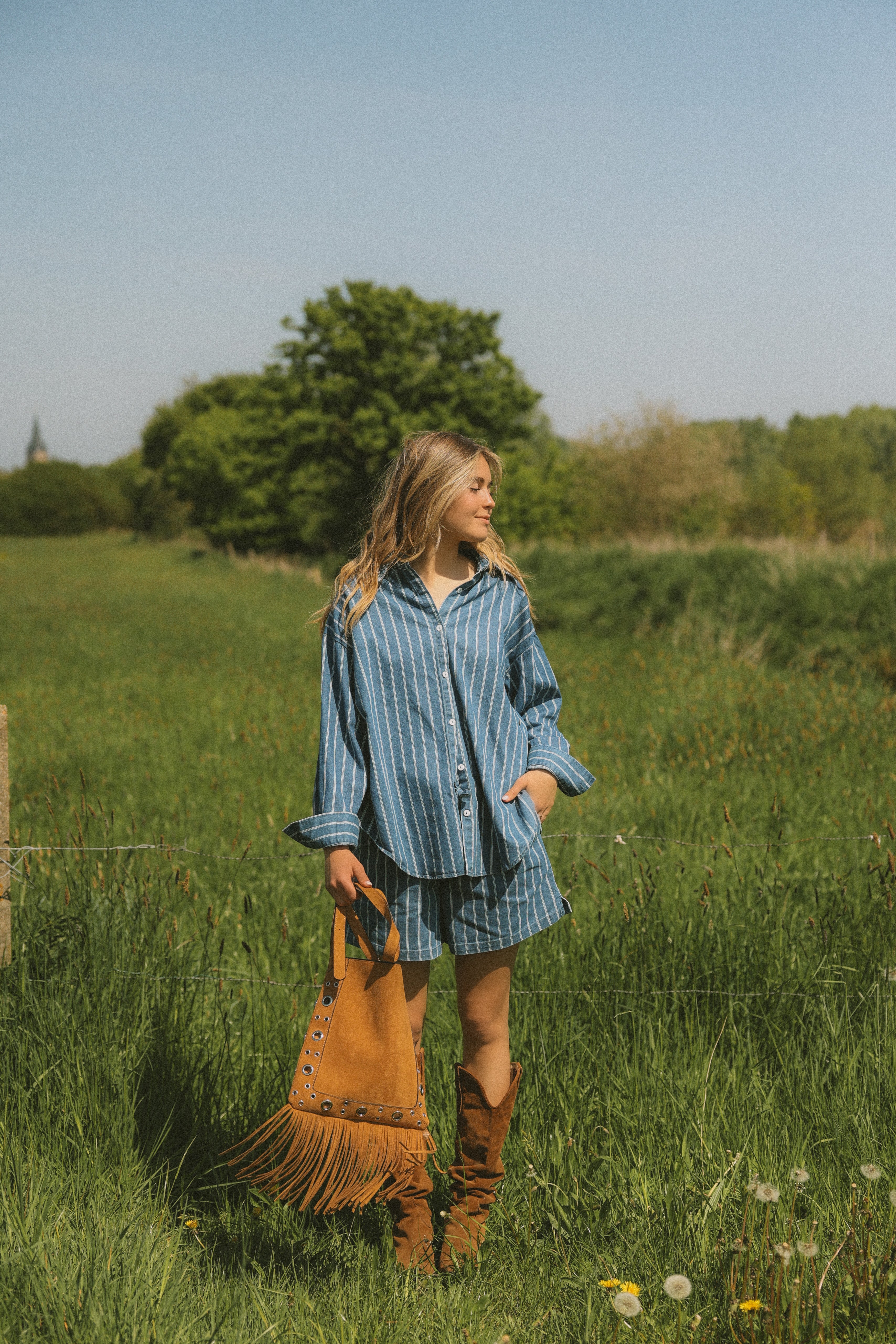 OVERSIZED STRIPED LAUREN SHIRT