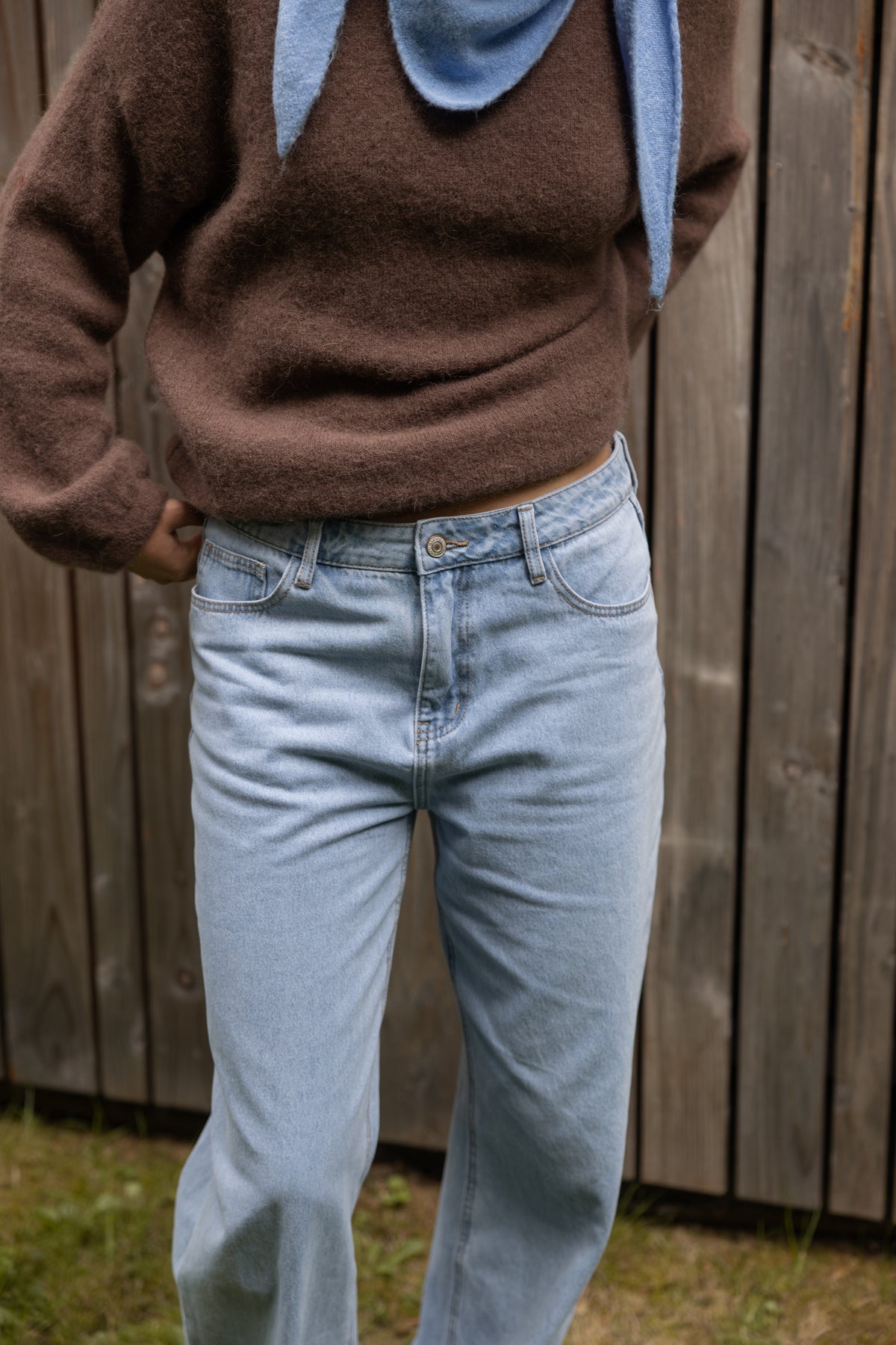 FULL LENGHT WIDE CELESTE JEANS LIGHT DENIM
