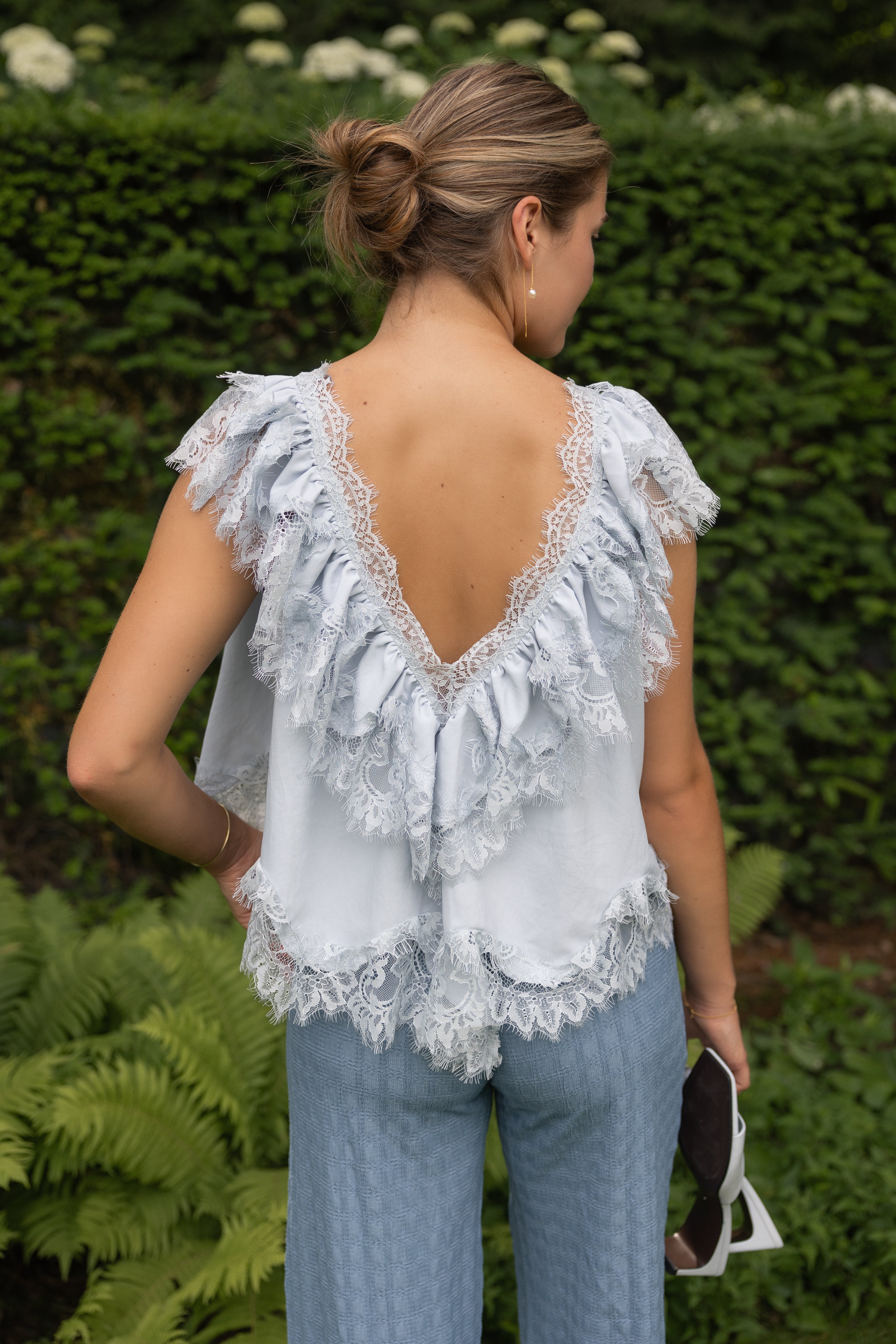 DENTELLE TOP BABY BLUE
