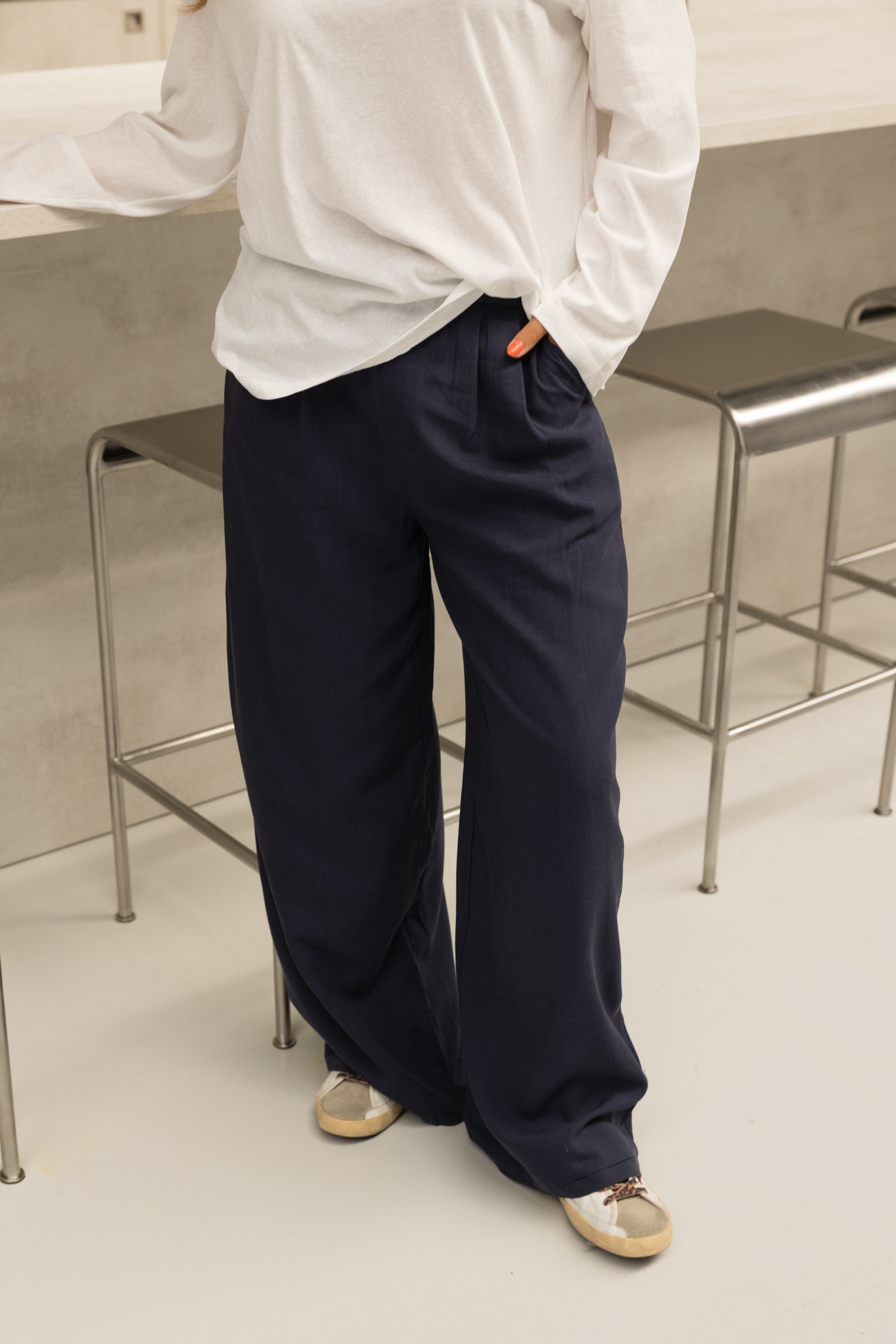 WIDE JANE PANTS NAVY