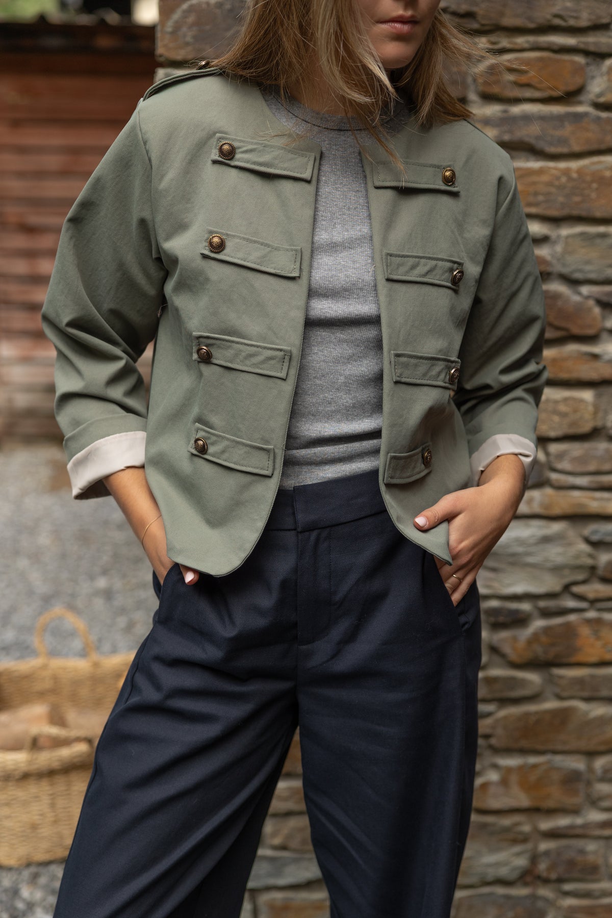 BUTTON JOSIE JACKET KAKI