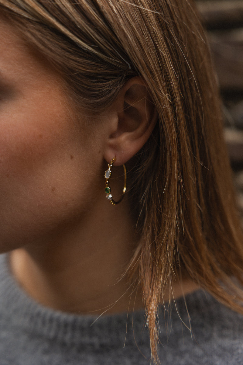 Big Storybook Hoop Earrings