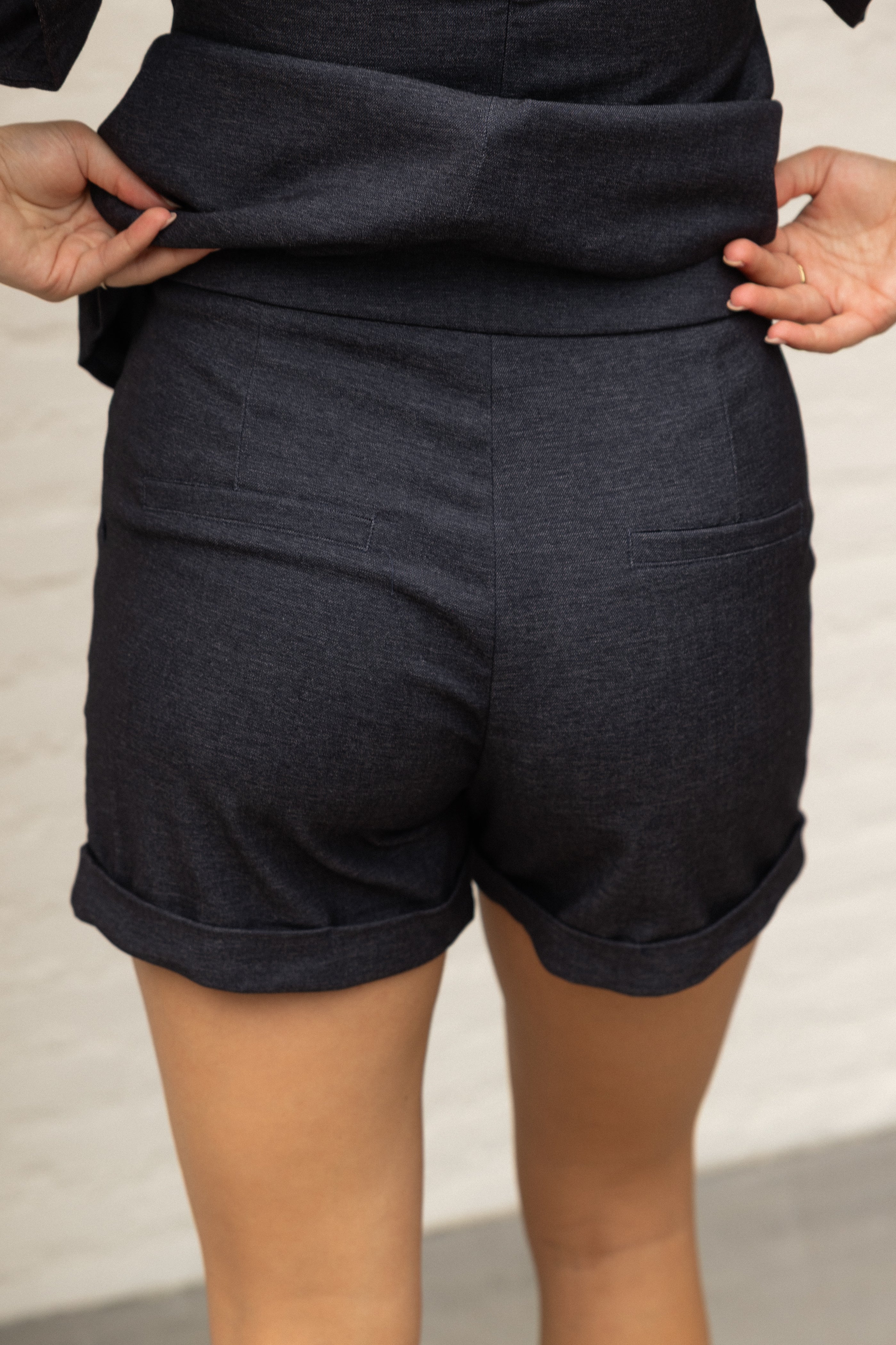 EVELYN SHORT DENIMBLUE