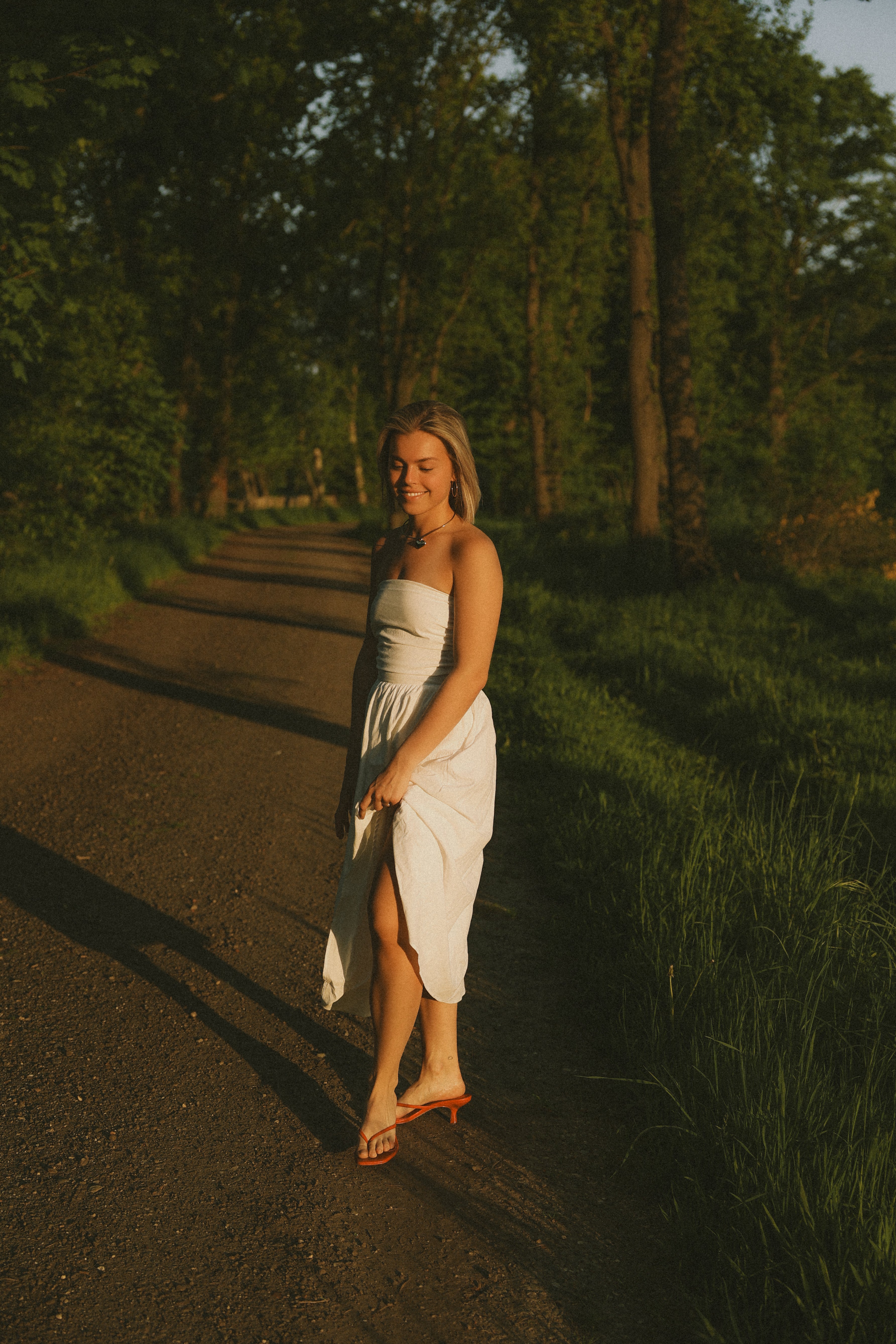 STRAPLESS MAXI DRESS WHITE