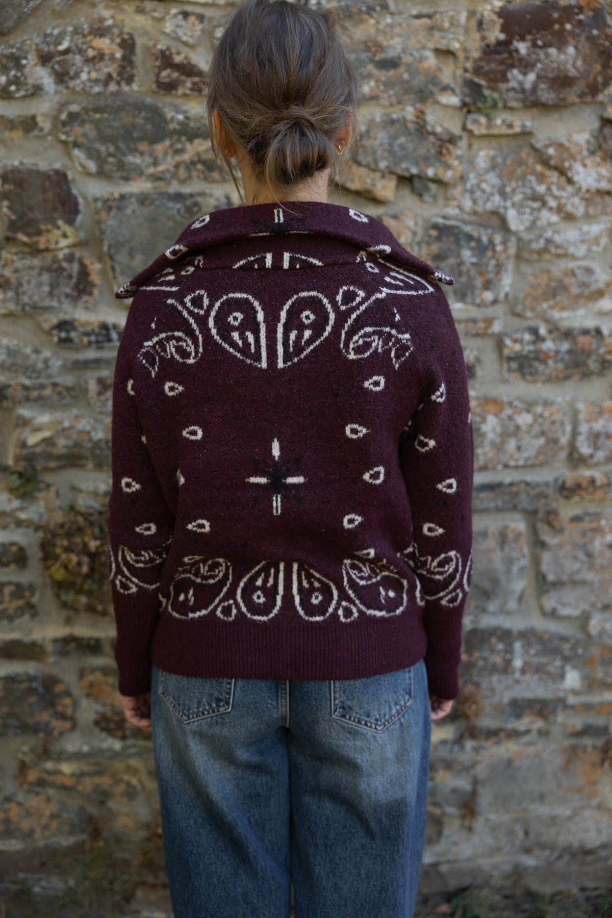 ZOÉ CARDIGAN BURGUNDY