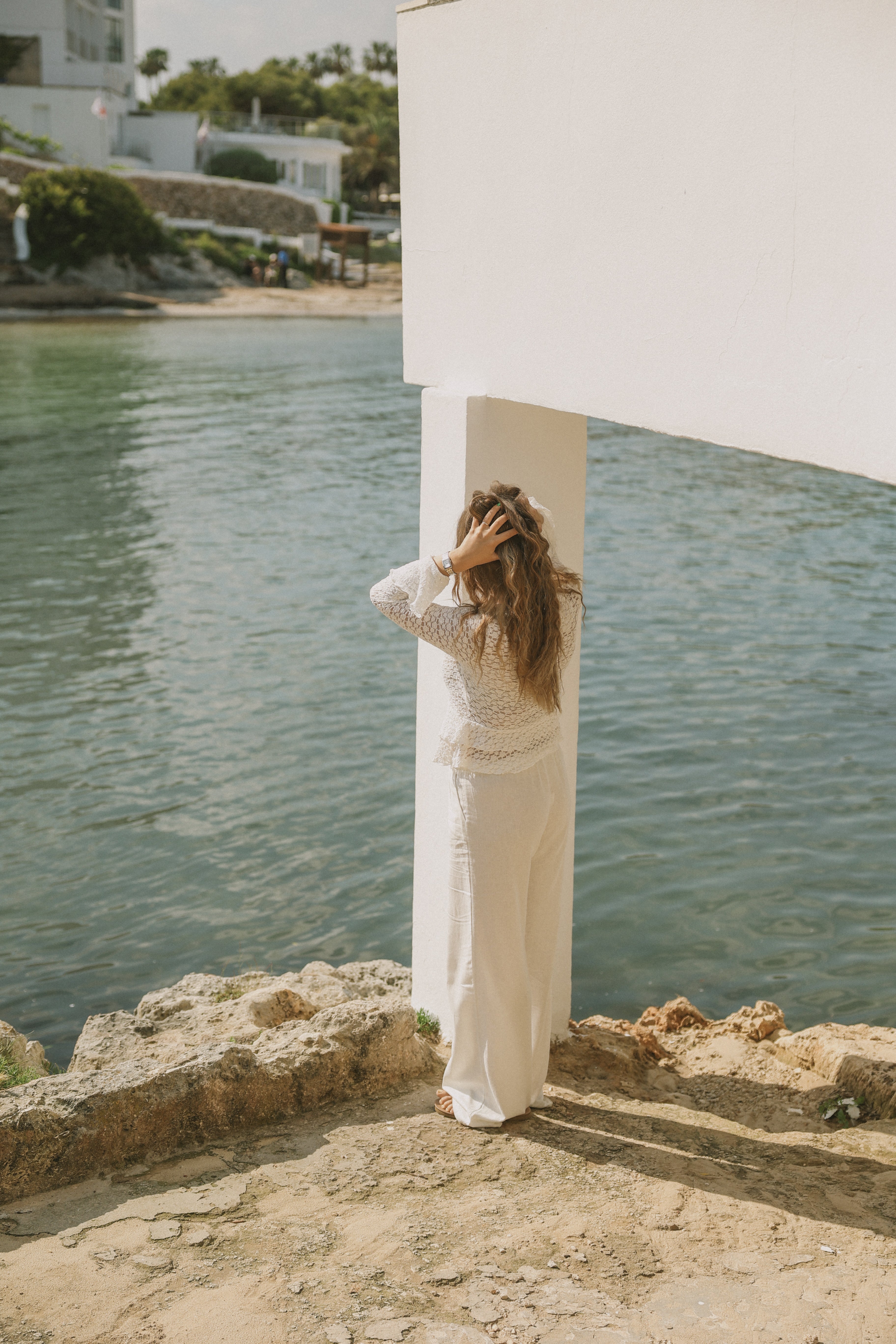 CROCHET TOP OFF-WHITE