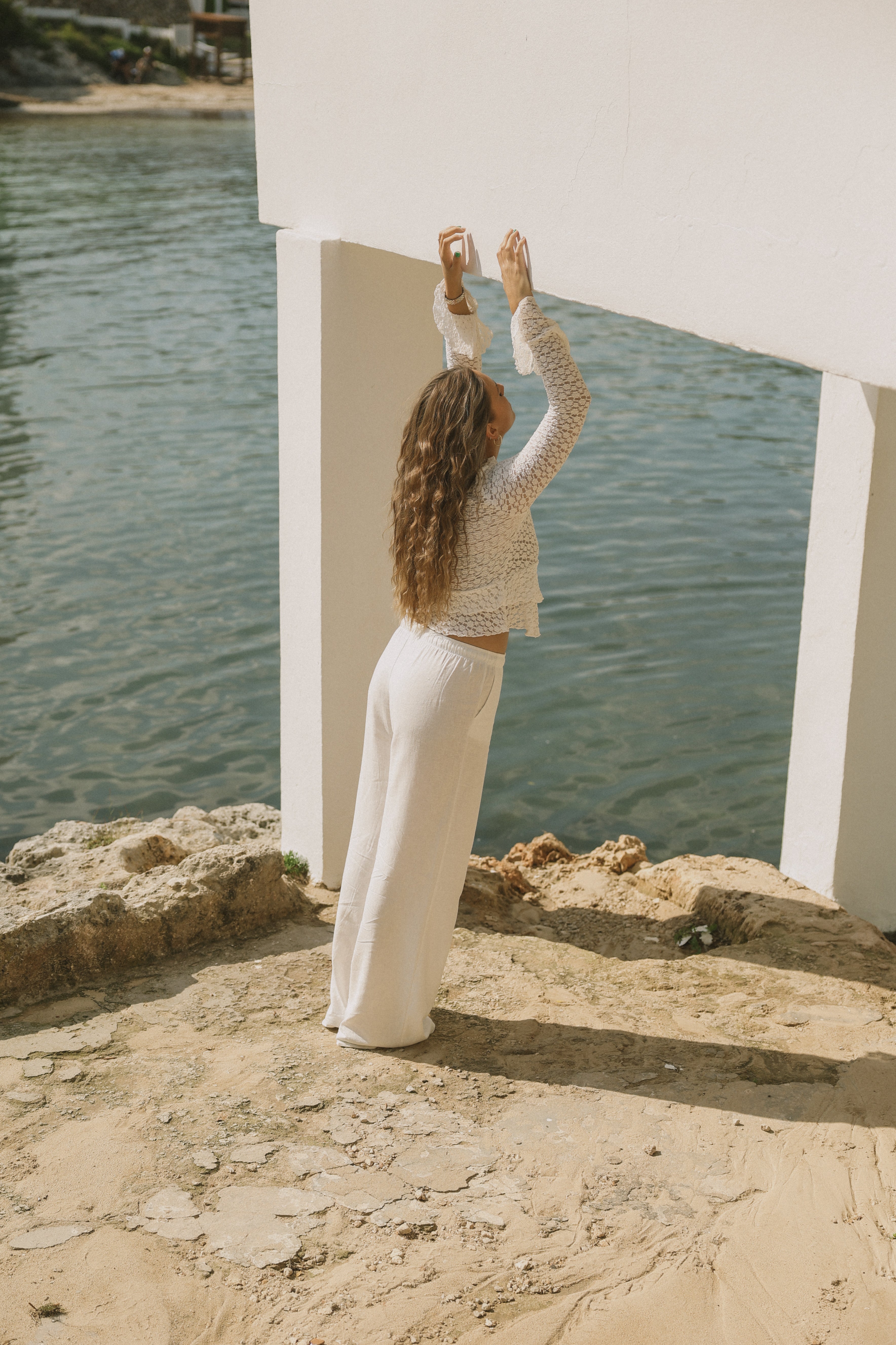 CROCHET TOP OFF-WHITE