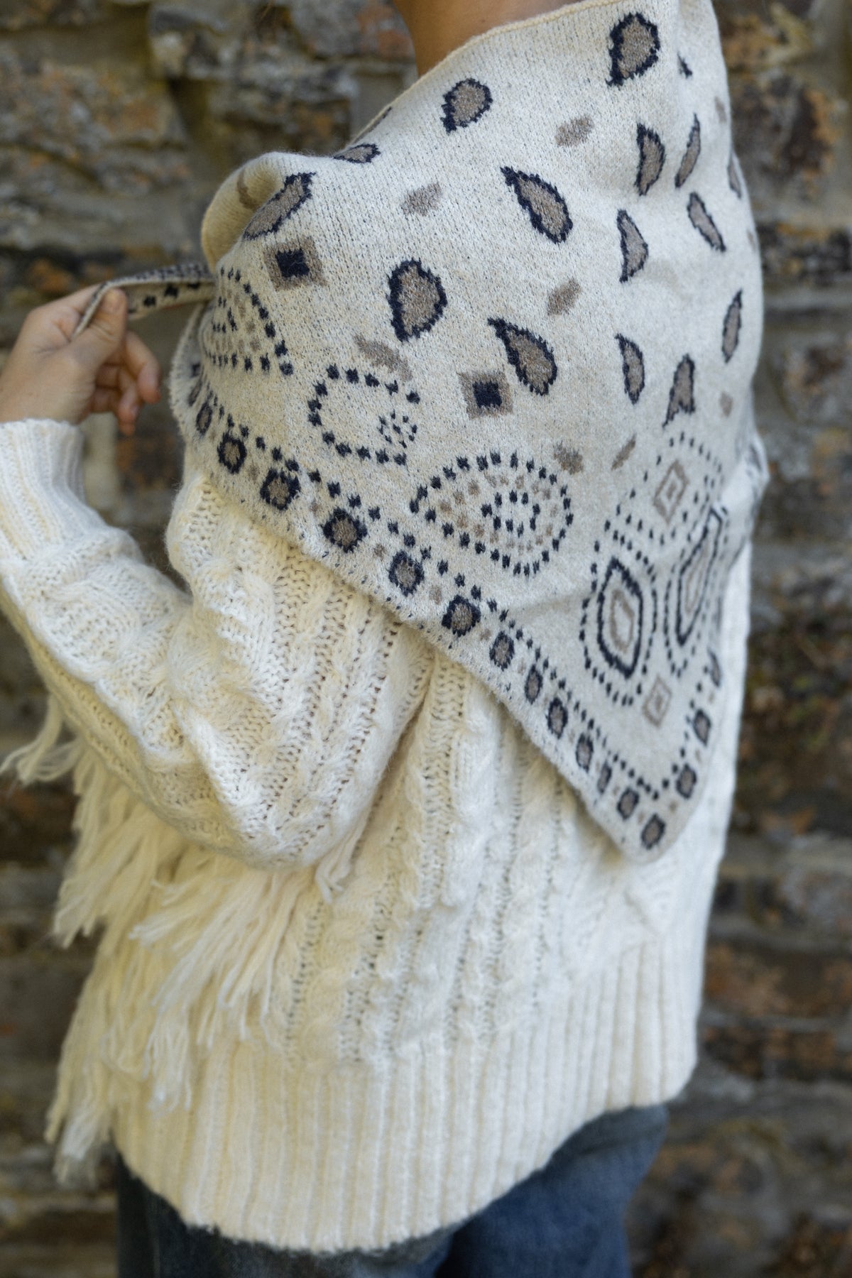 ZOÉ SCARF ECRU
