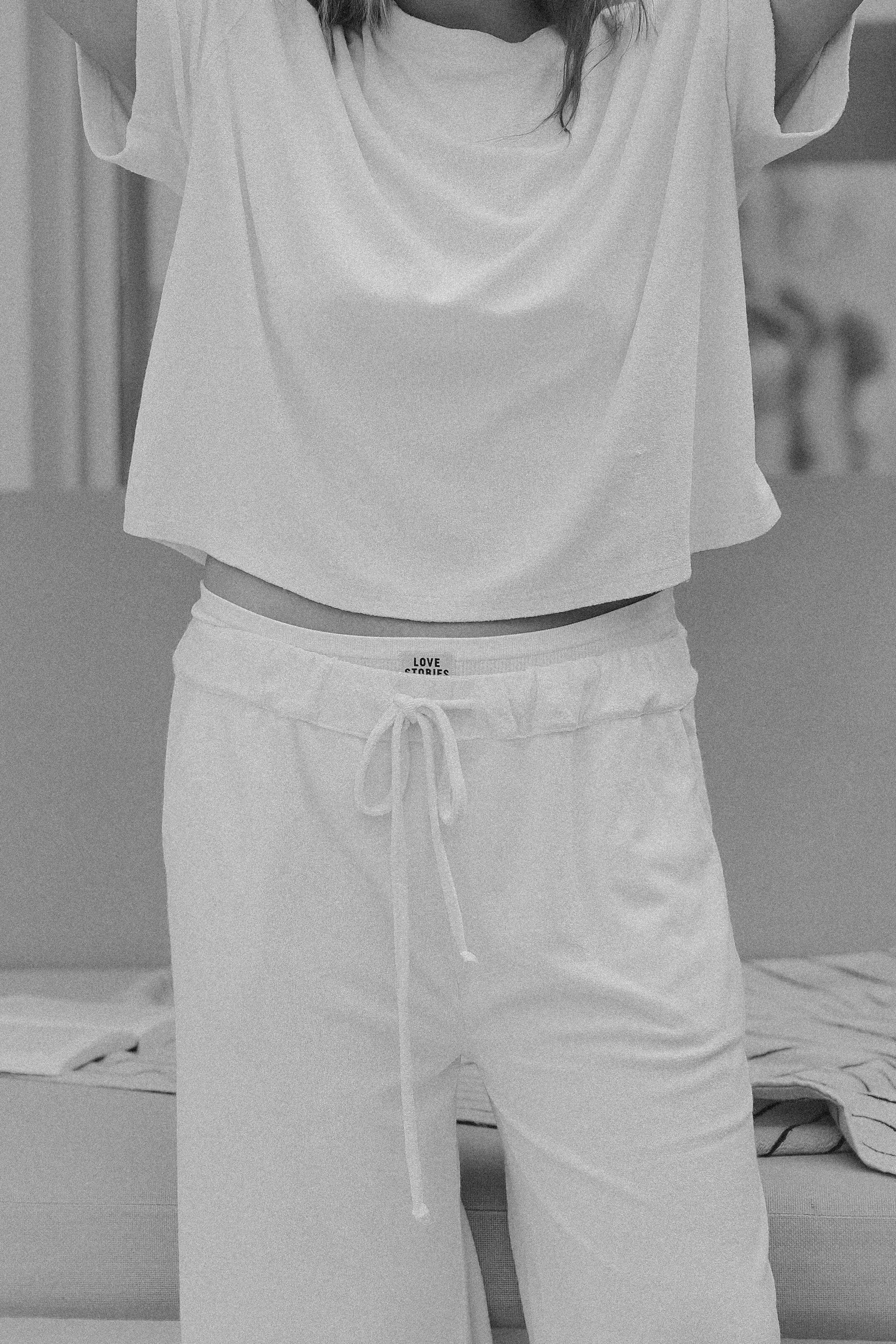 TERRY CLOTH TEE ECRU