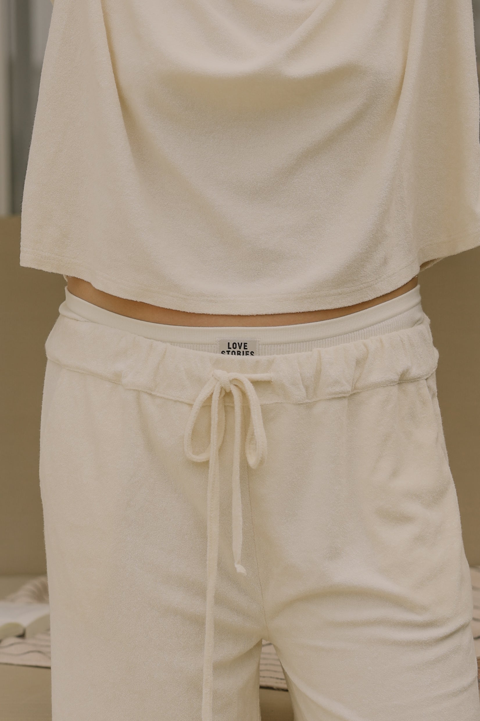 TERRY CLOTH TEE ECRU