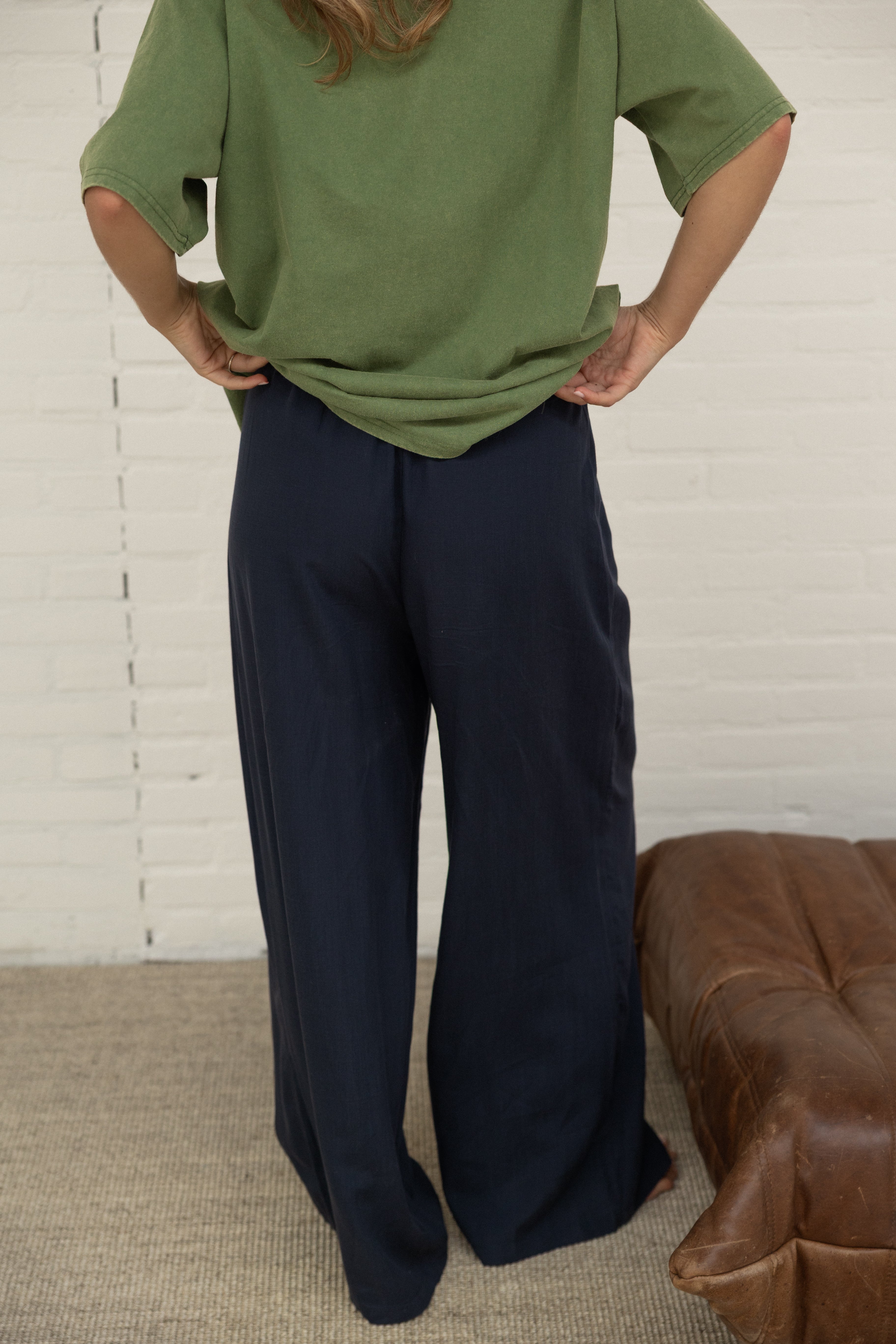WIDE JANE PANTS NAVY