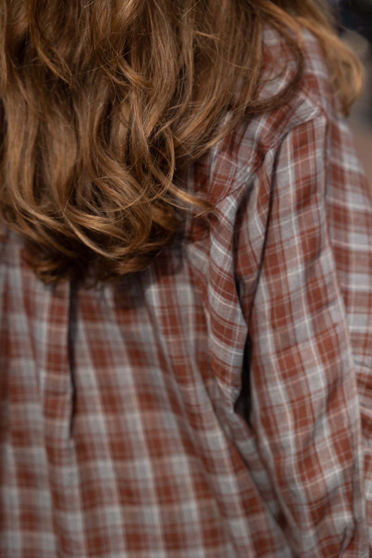 CHECKED INDIGO SHIRT GREY/RED