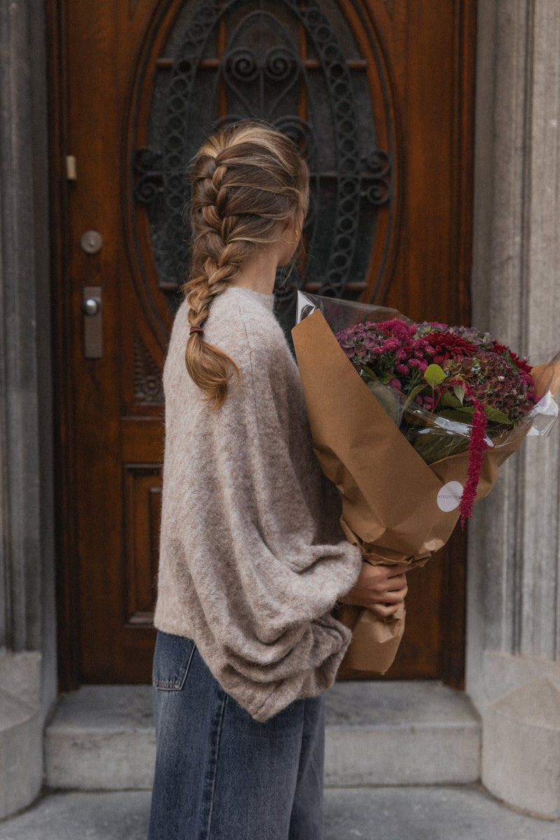 BALLOON KNIT TAUPE