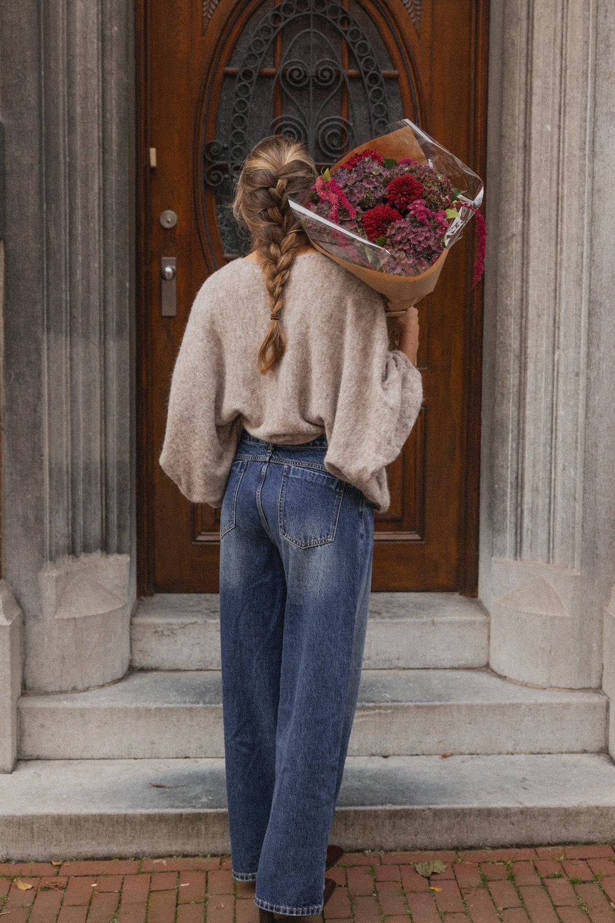 BALLOON KNIT TAUPE