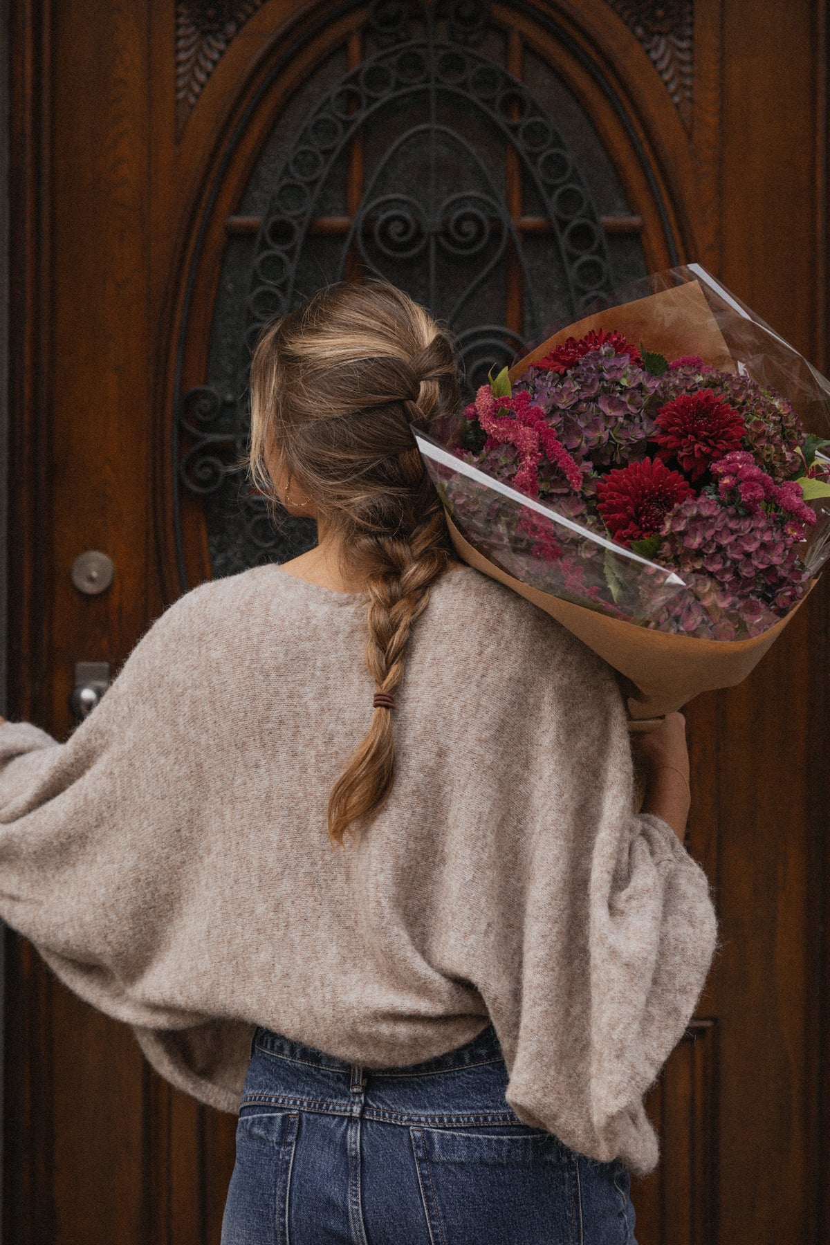 BALLOON KNIT TAUPE