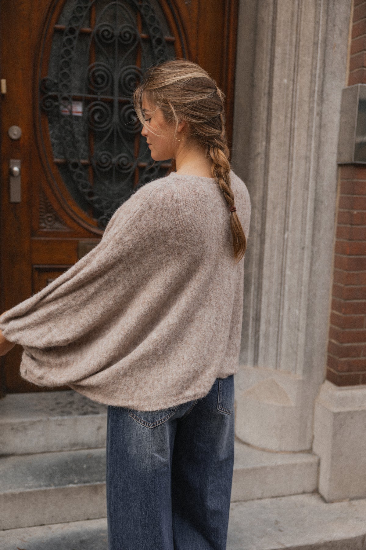 BALLOON KNIT TAUPE