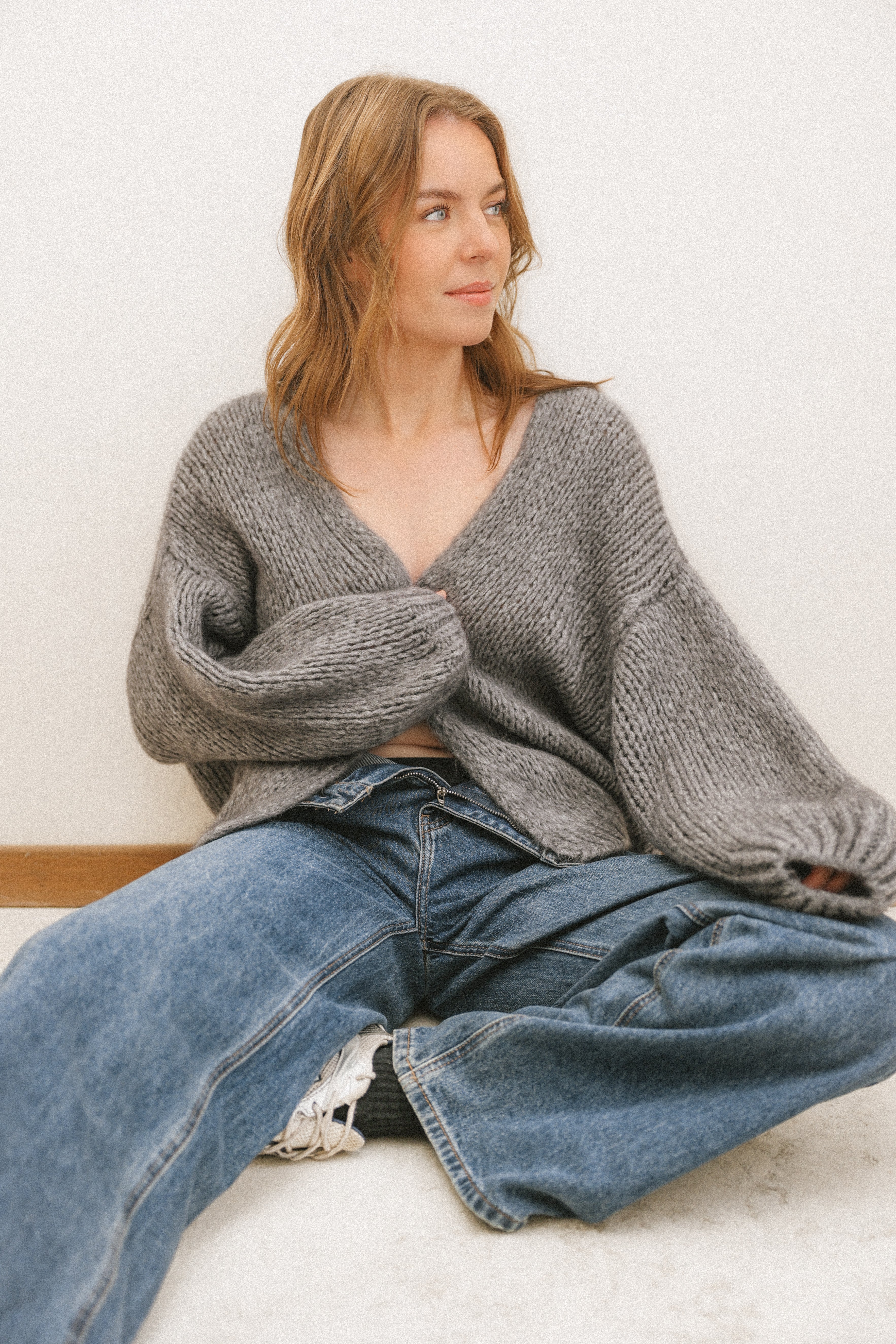 CARDIGAN KNIT GREY