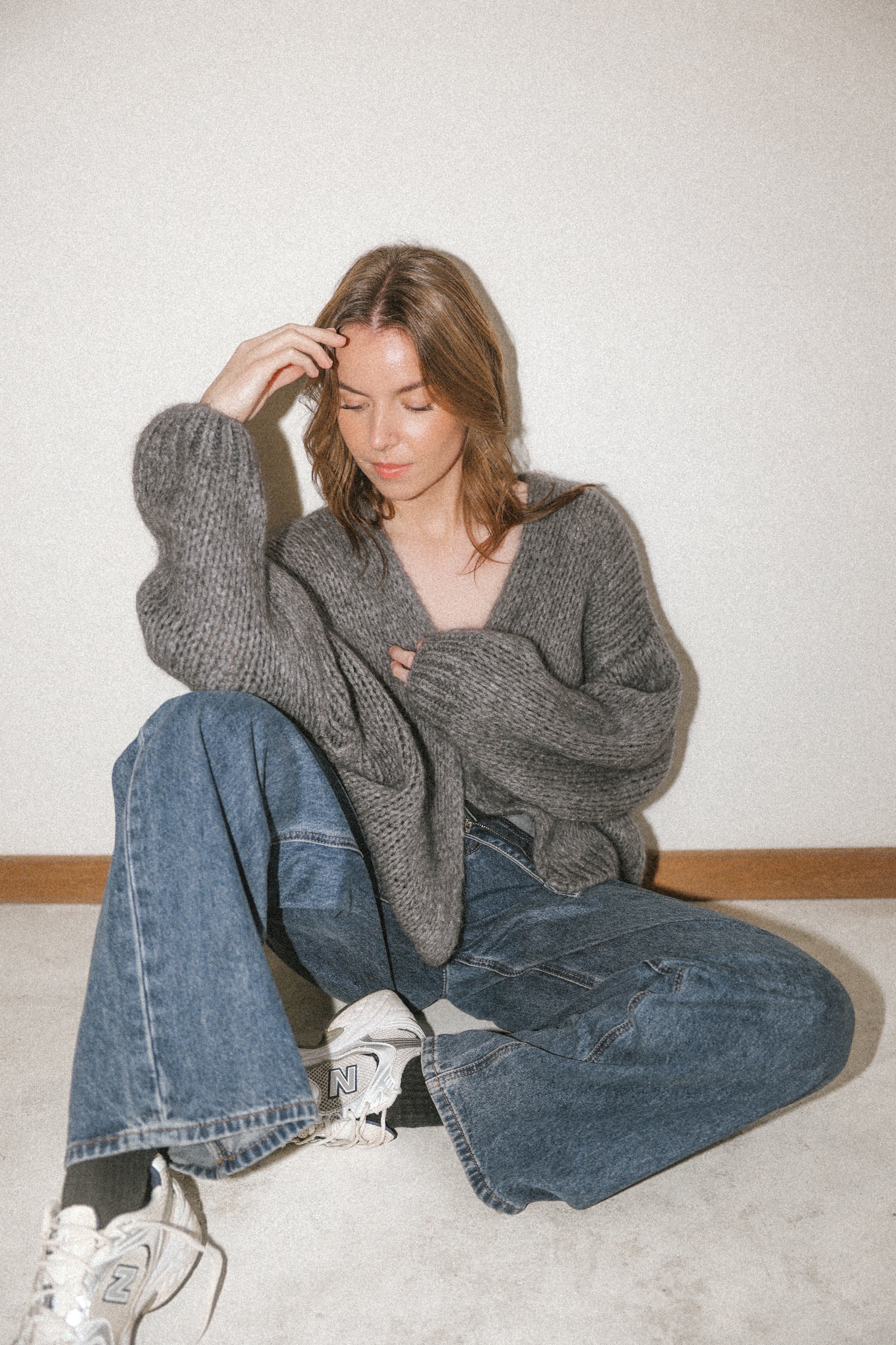 CARDIGAN KNIT GREY