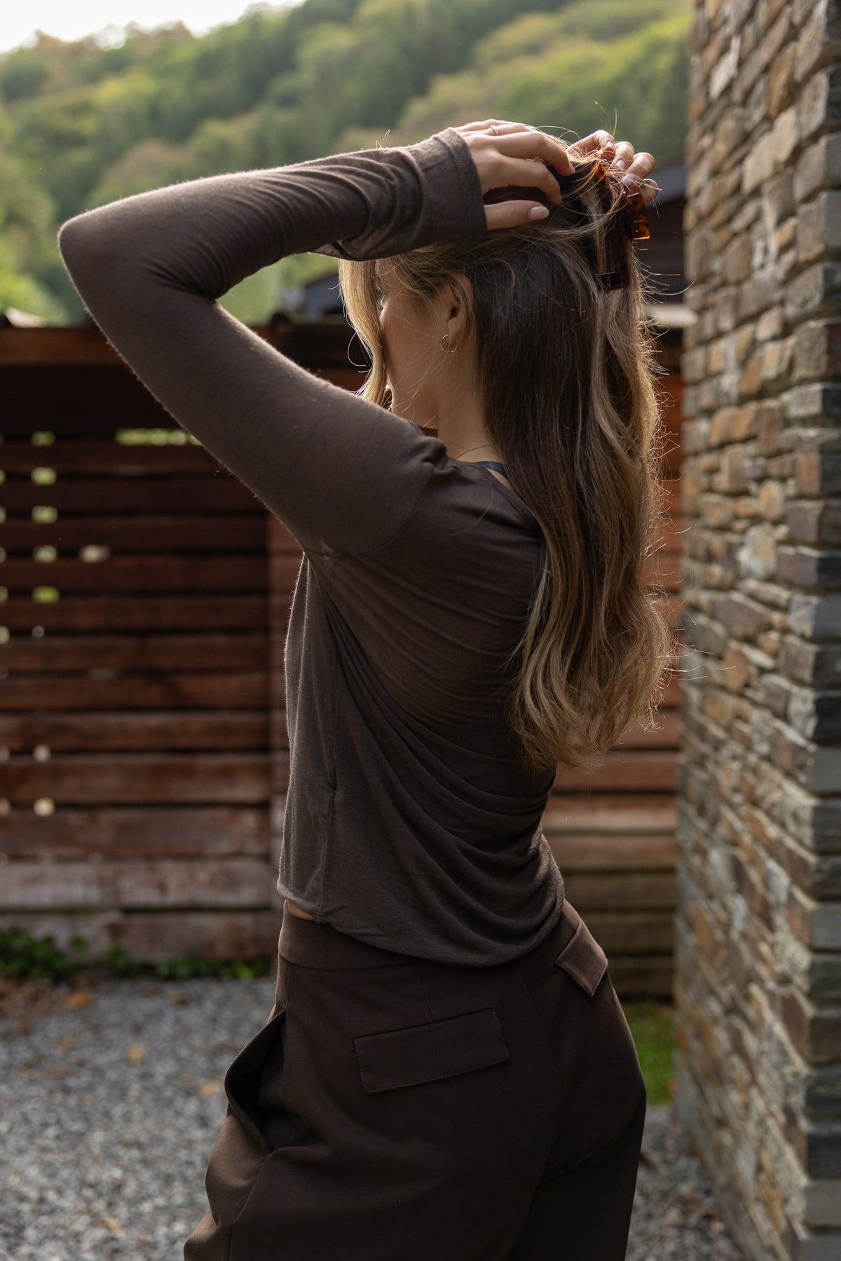 THE CASSIE TOP CHOCO