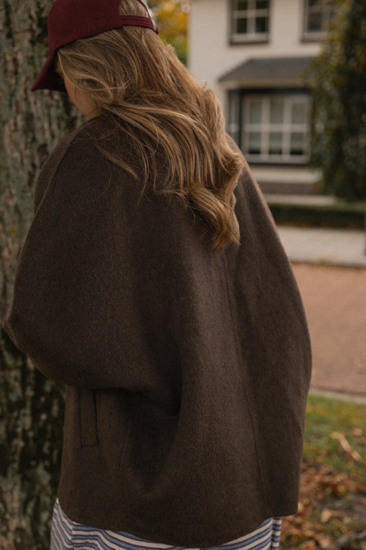 WOOL STELLA COAT CHOCO
