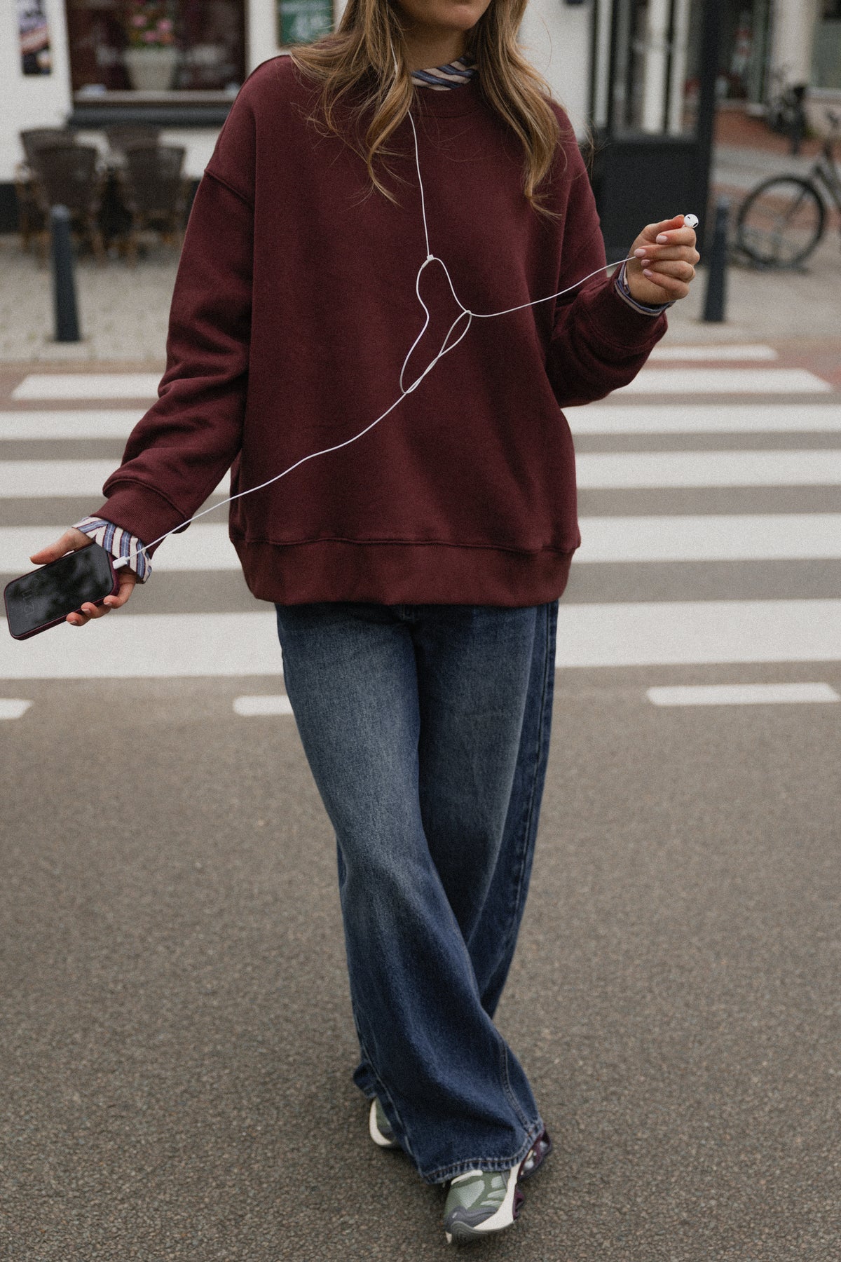 OVERSIZED KATE SWEATER BORDEAUX