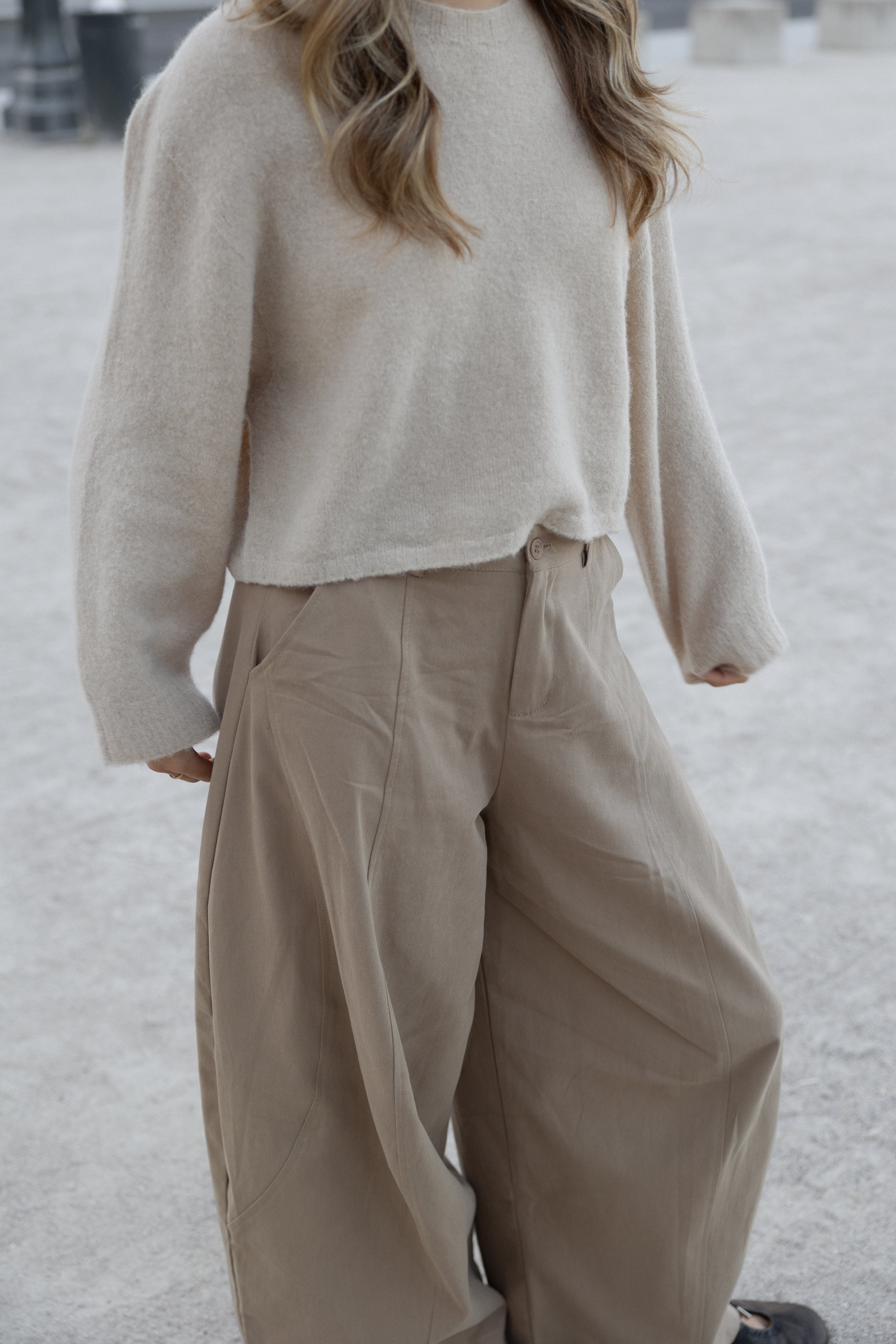 JANE ALPACA WOOL KNIT BEIGE