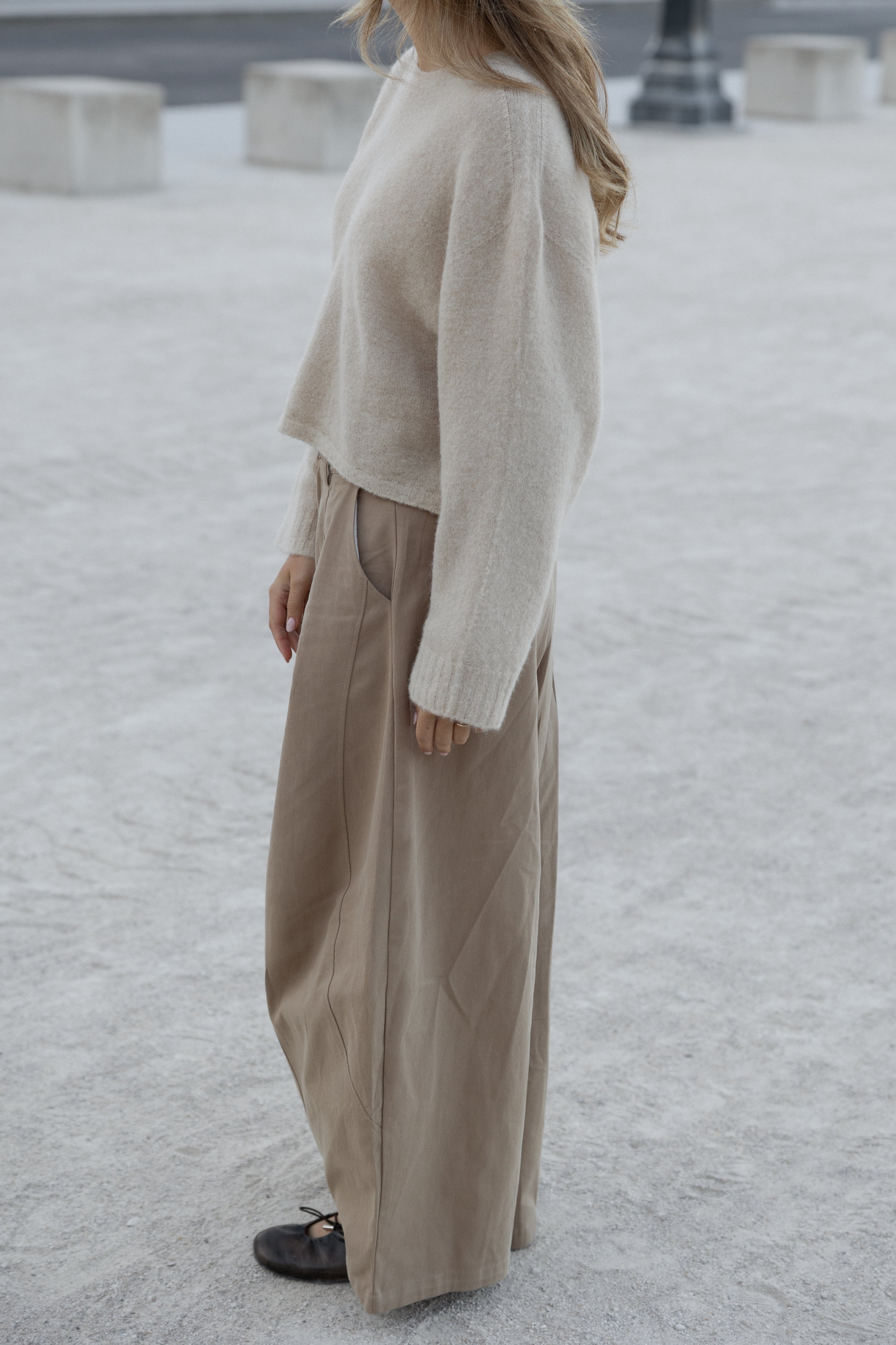 JANE ALPACA WOOL KNIT BEIGE