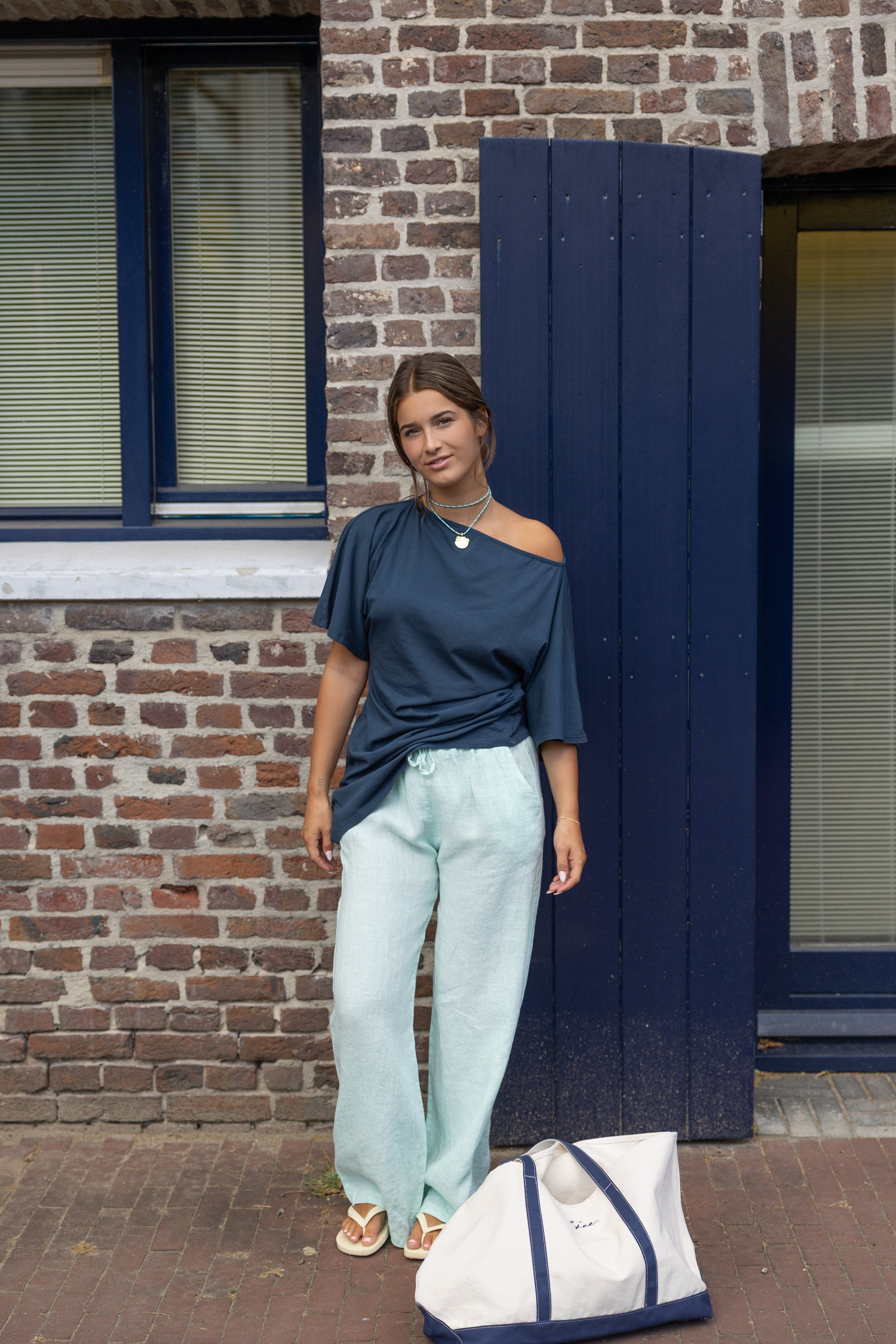 LINNEN RAE PANTS LIGHTGREEN